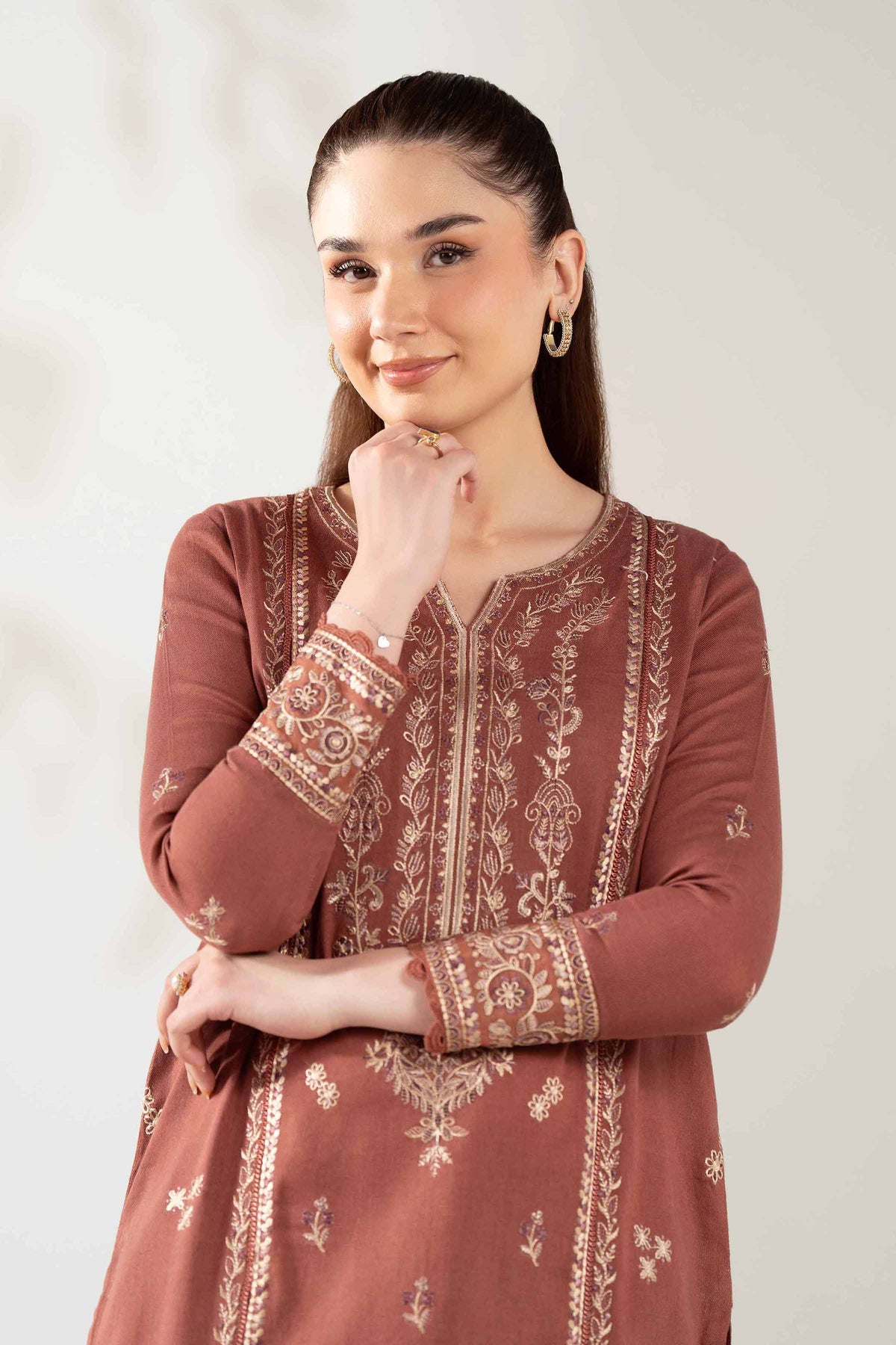 2 Piece - Embroidered Suit - 42503639
