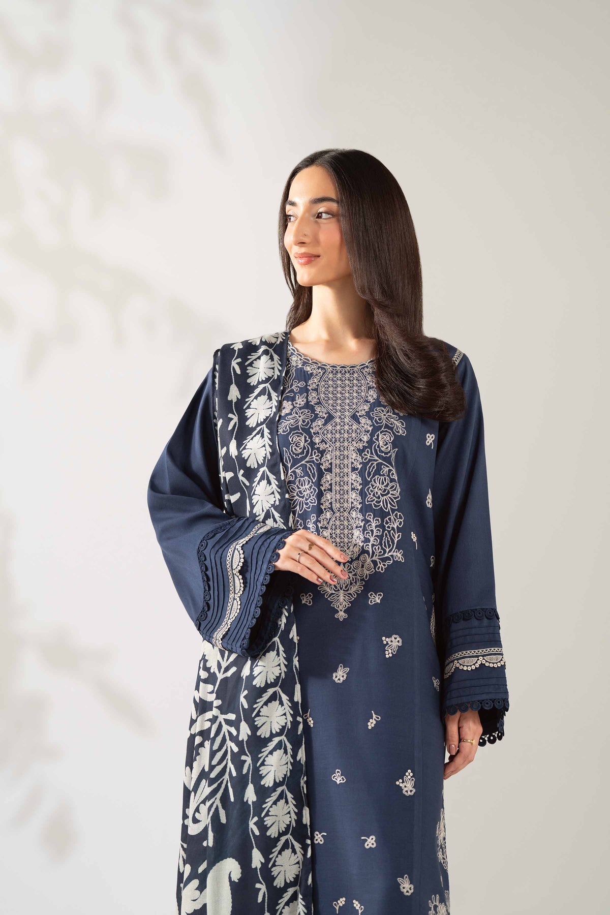 3 Piece - Digital Printed Embroidered Suit - 42503686