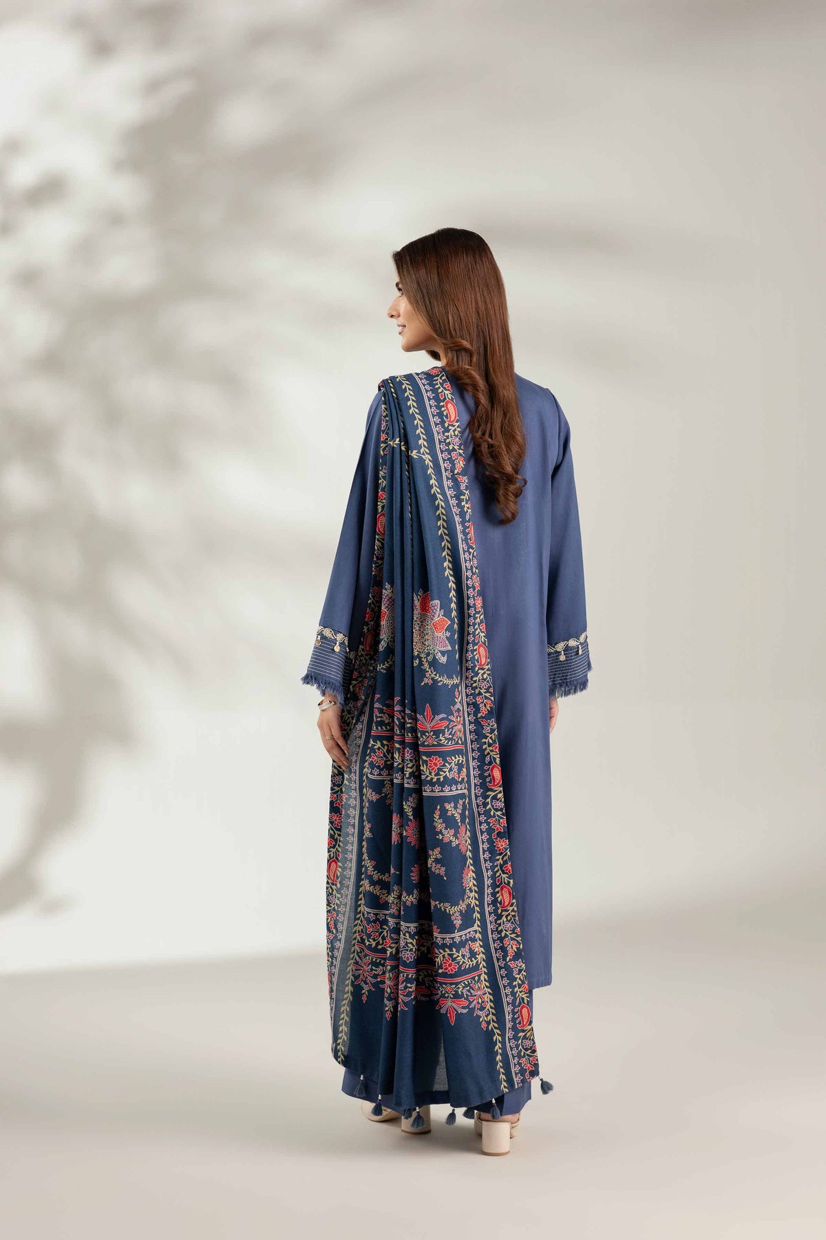 3 Piece - Digital Printed Embroidered Suit - 42503688