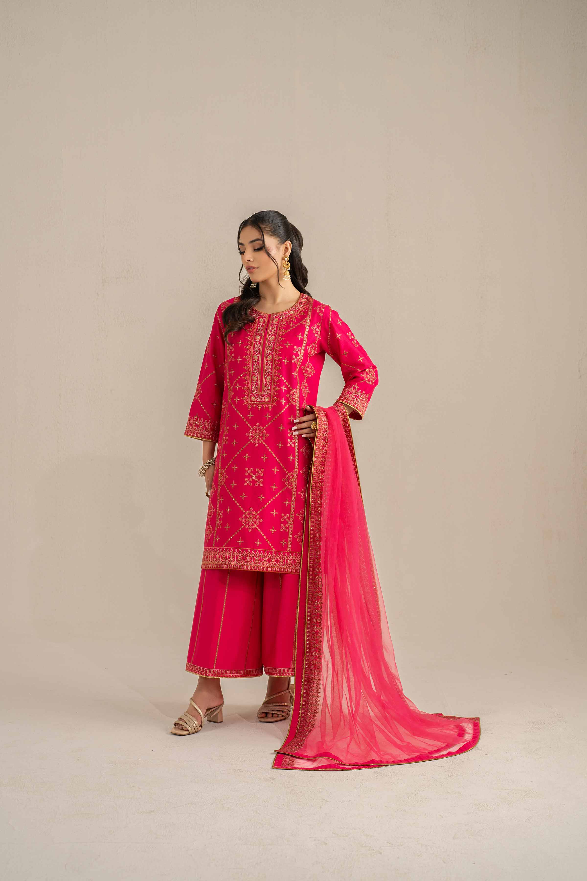 3 Piece - Embroidered Suit - 42519116