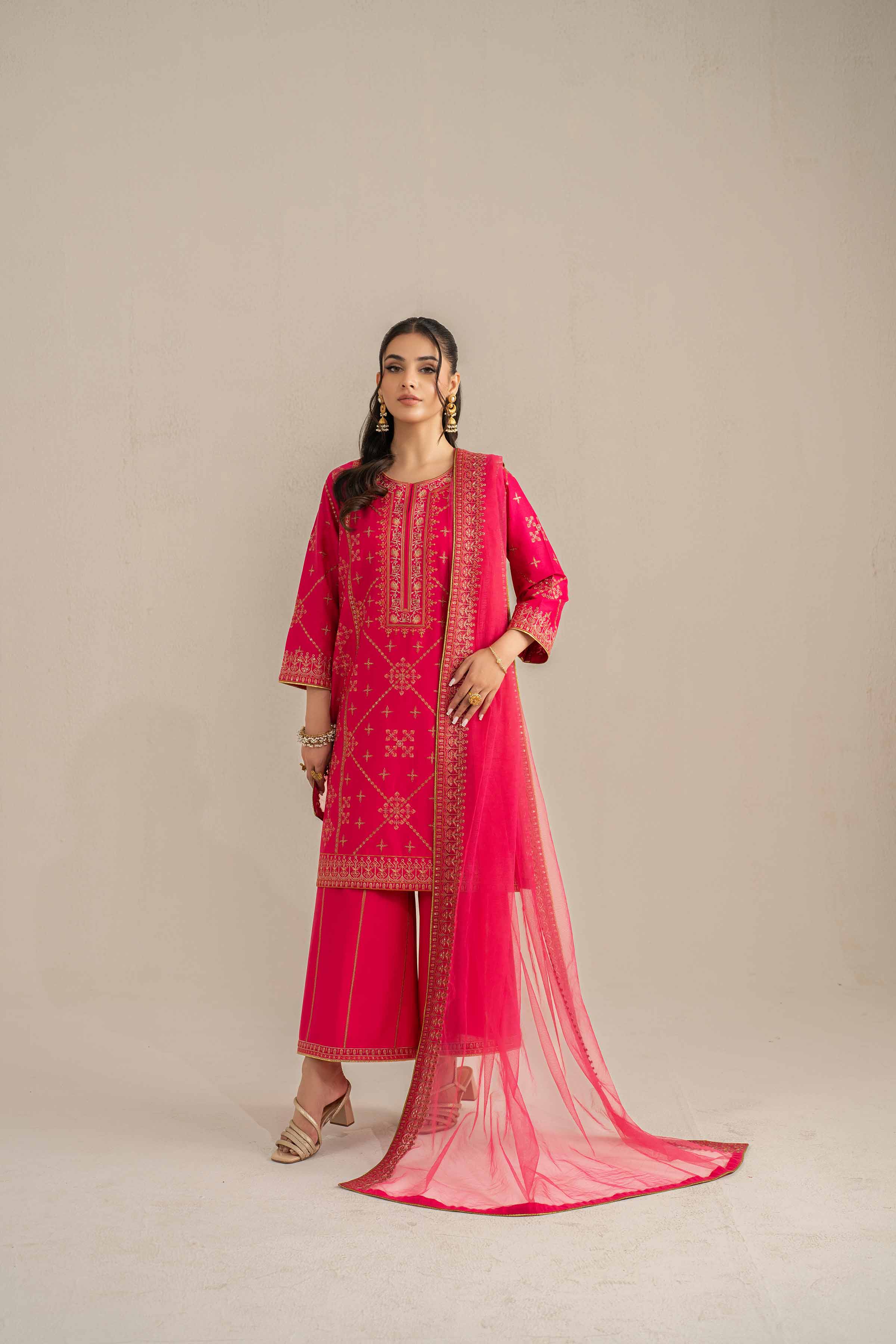 3 Piece - Embroidered Suit - 42519116