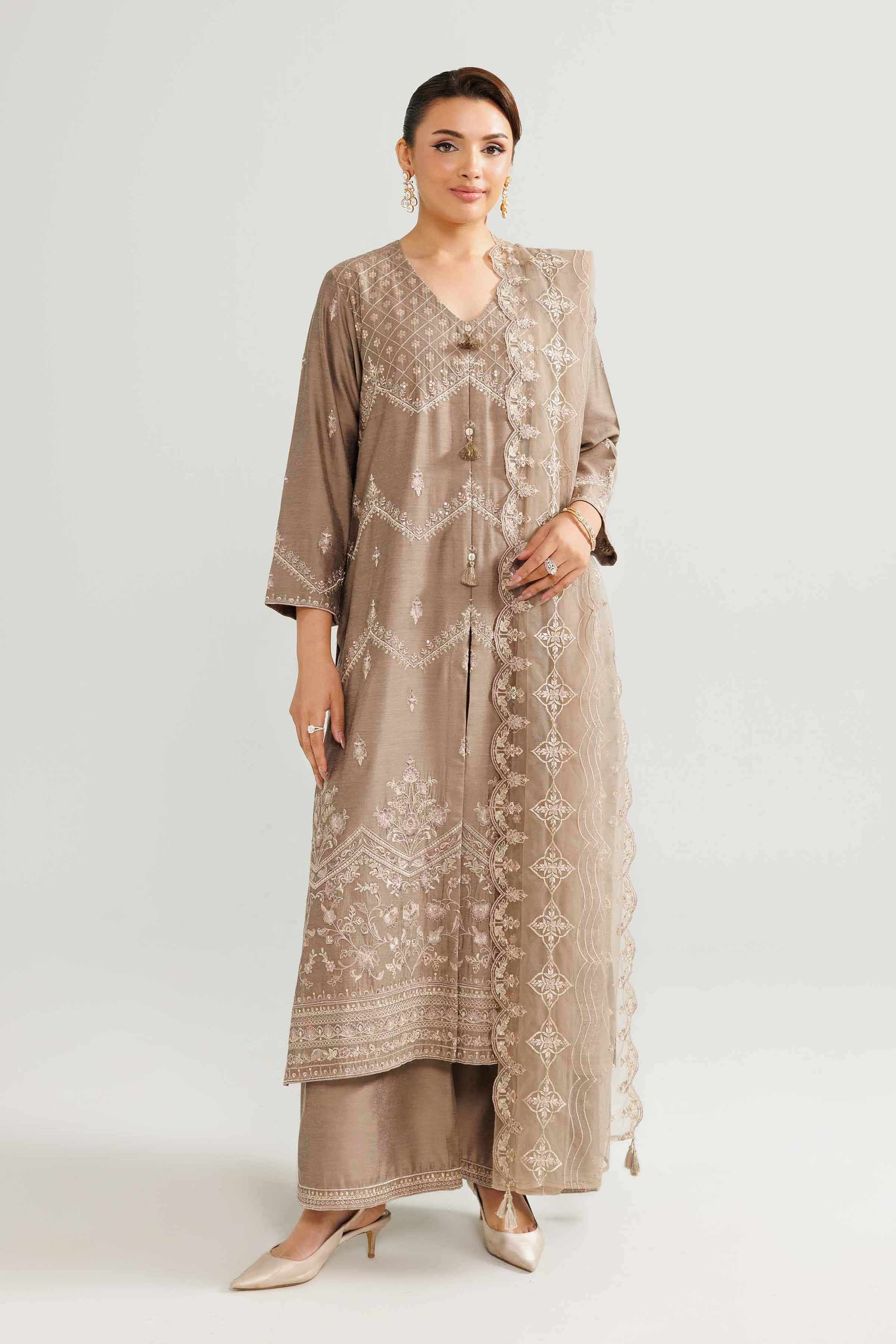 3 Piece - Embroidered Suit - 42519544