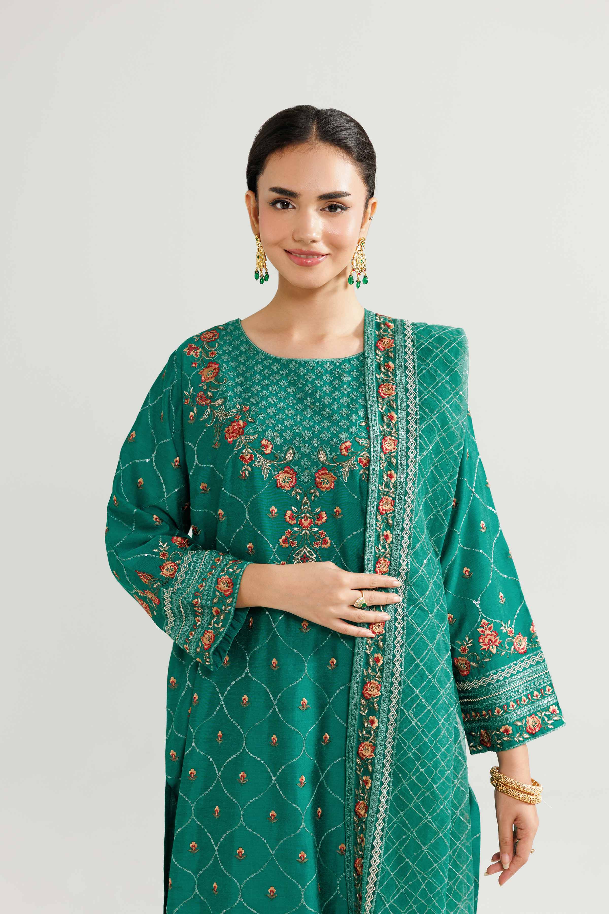 3 Piece - Embroidered Suit - 42519545