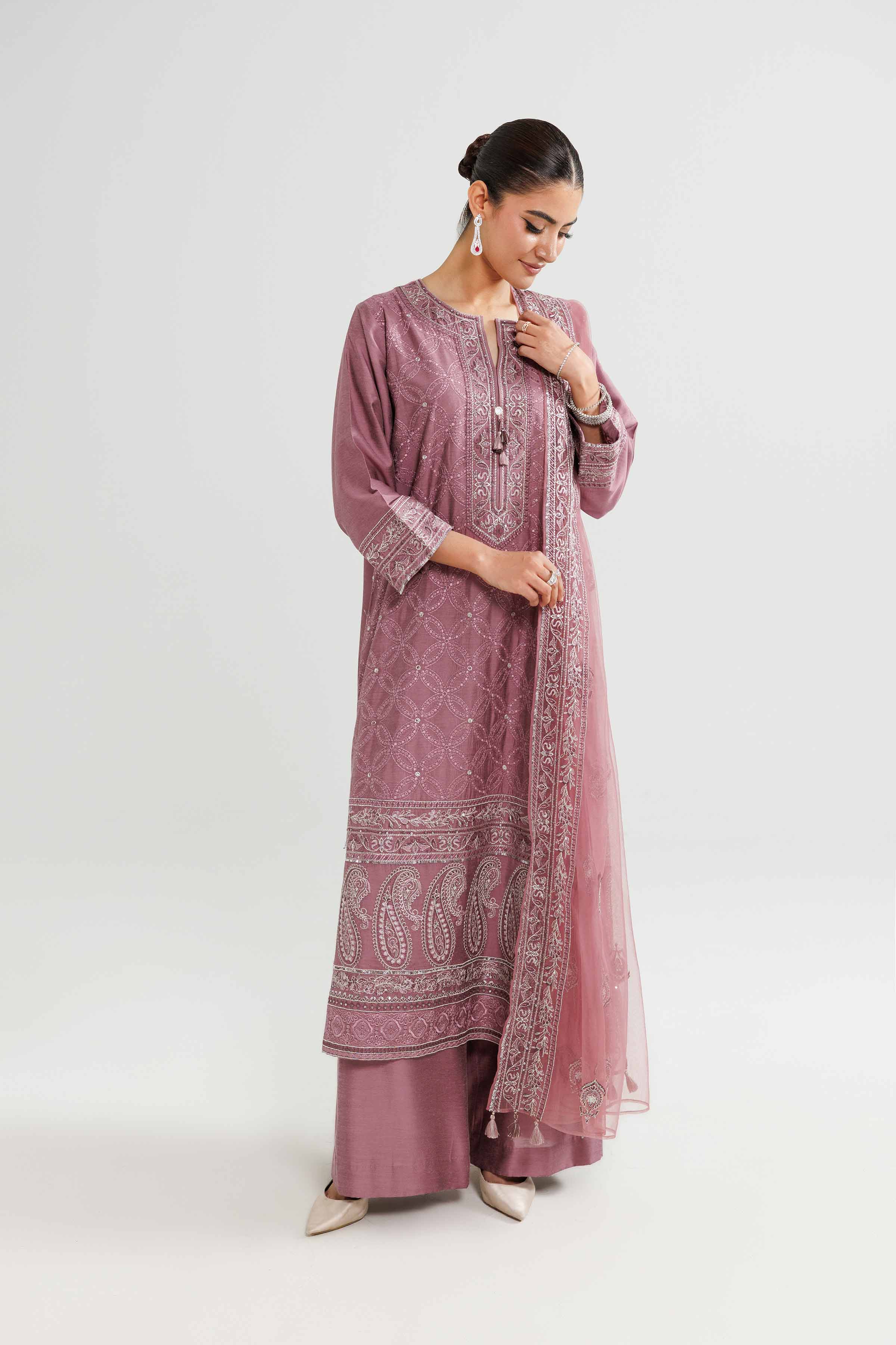 3 Piece - Embroidered Suit - 42519546