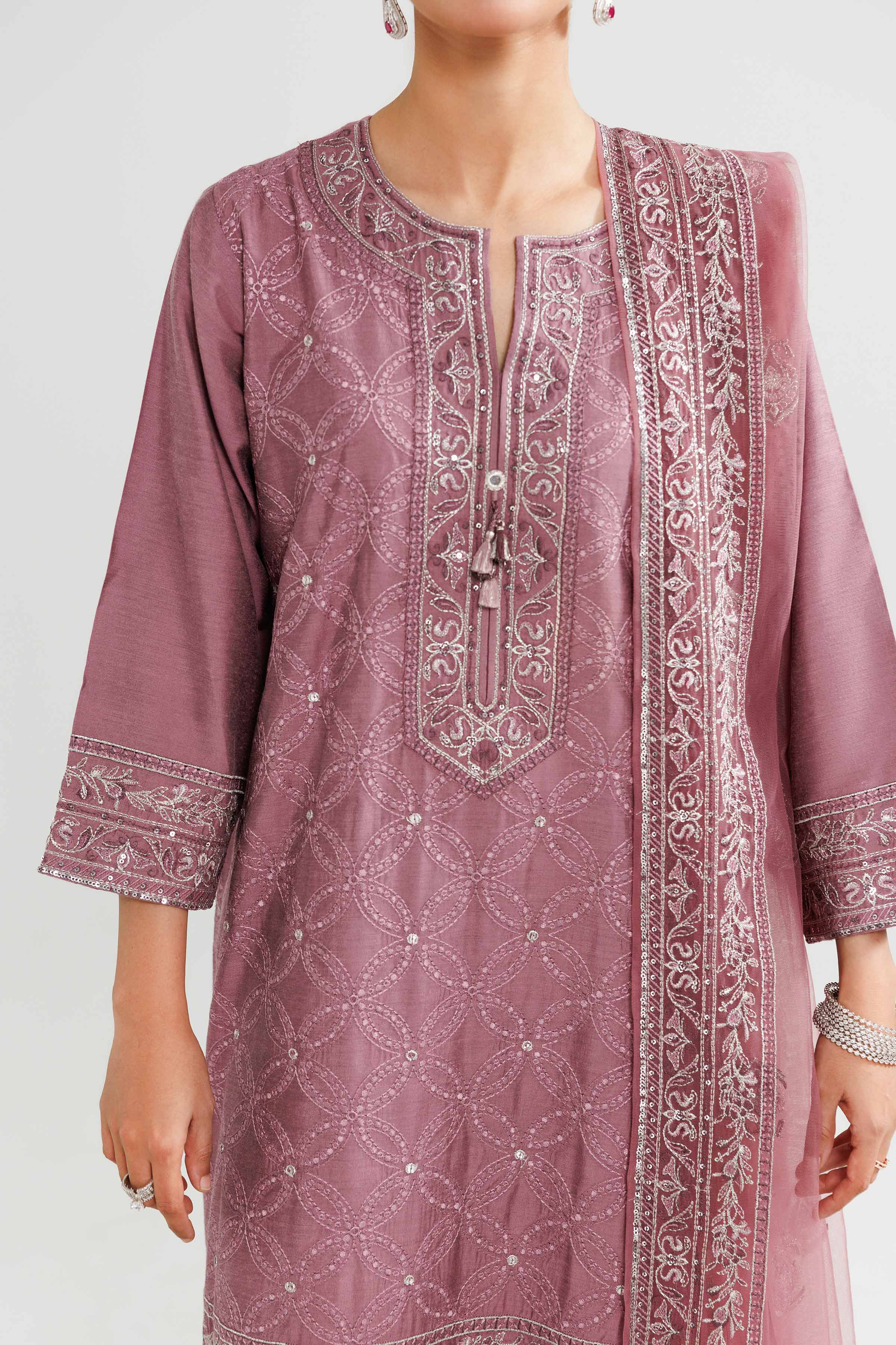 3 Piece - Embroidered Suit - 42519546