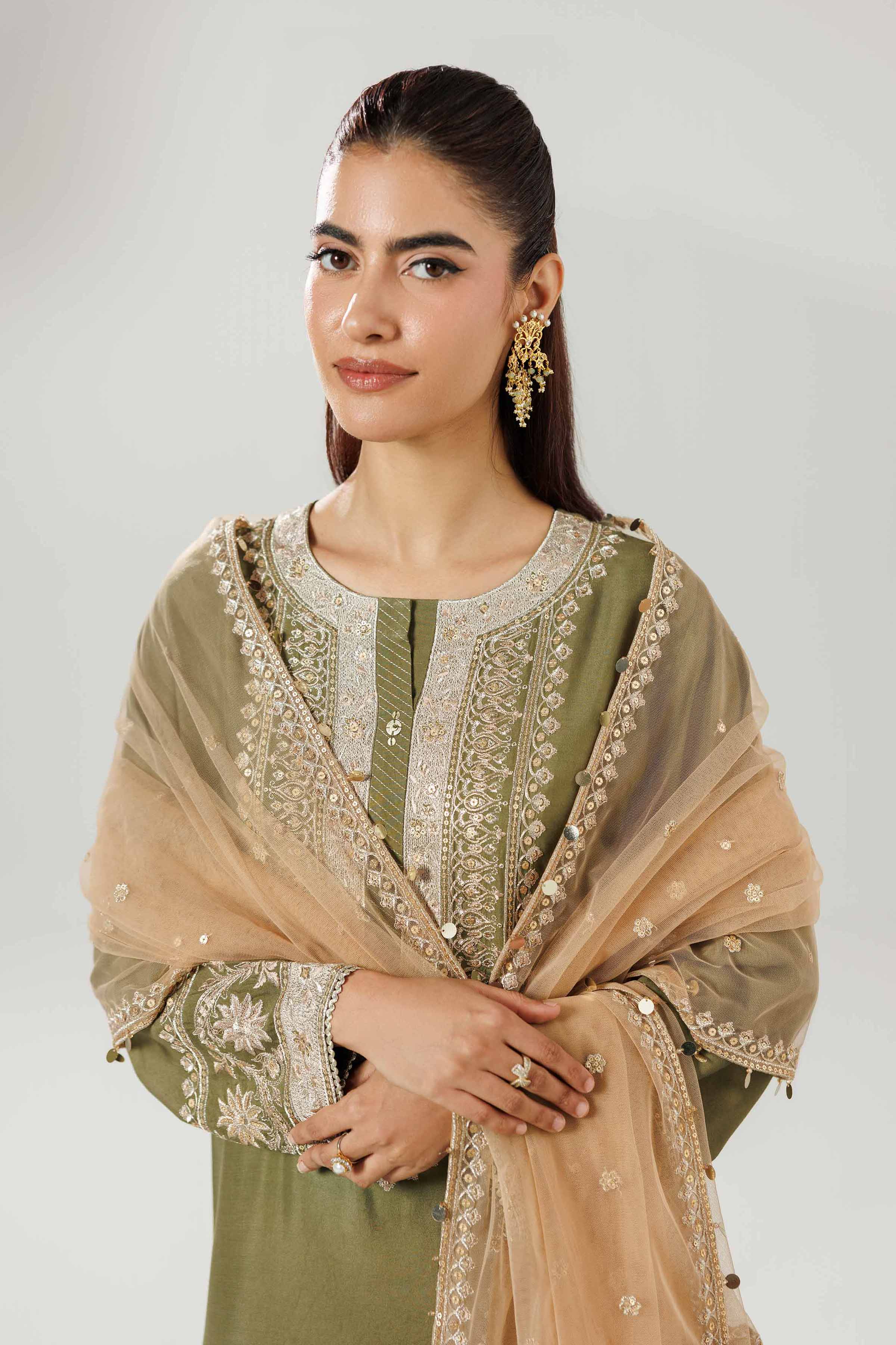 3 Piece - Embroidered Suit - 42519595