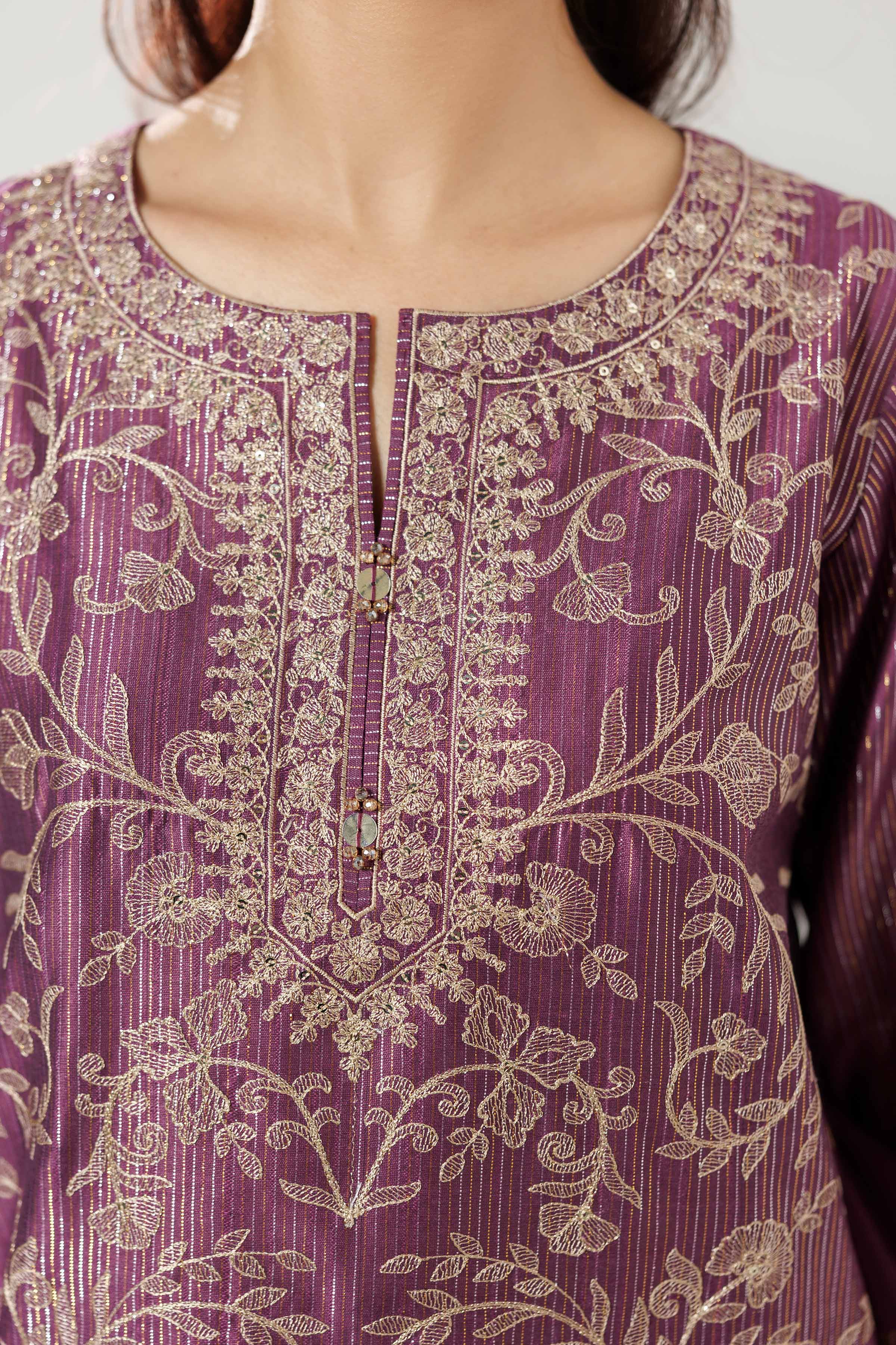 3 Piece - Embroidered Suit - 42519624