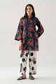3 Piece Embroidered Silk Suit