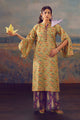 3 Piece Embroidered Cotton Net Suit