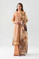 3 Piece Embroidered Self Tassel Silk Suit