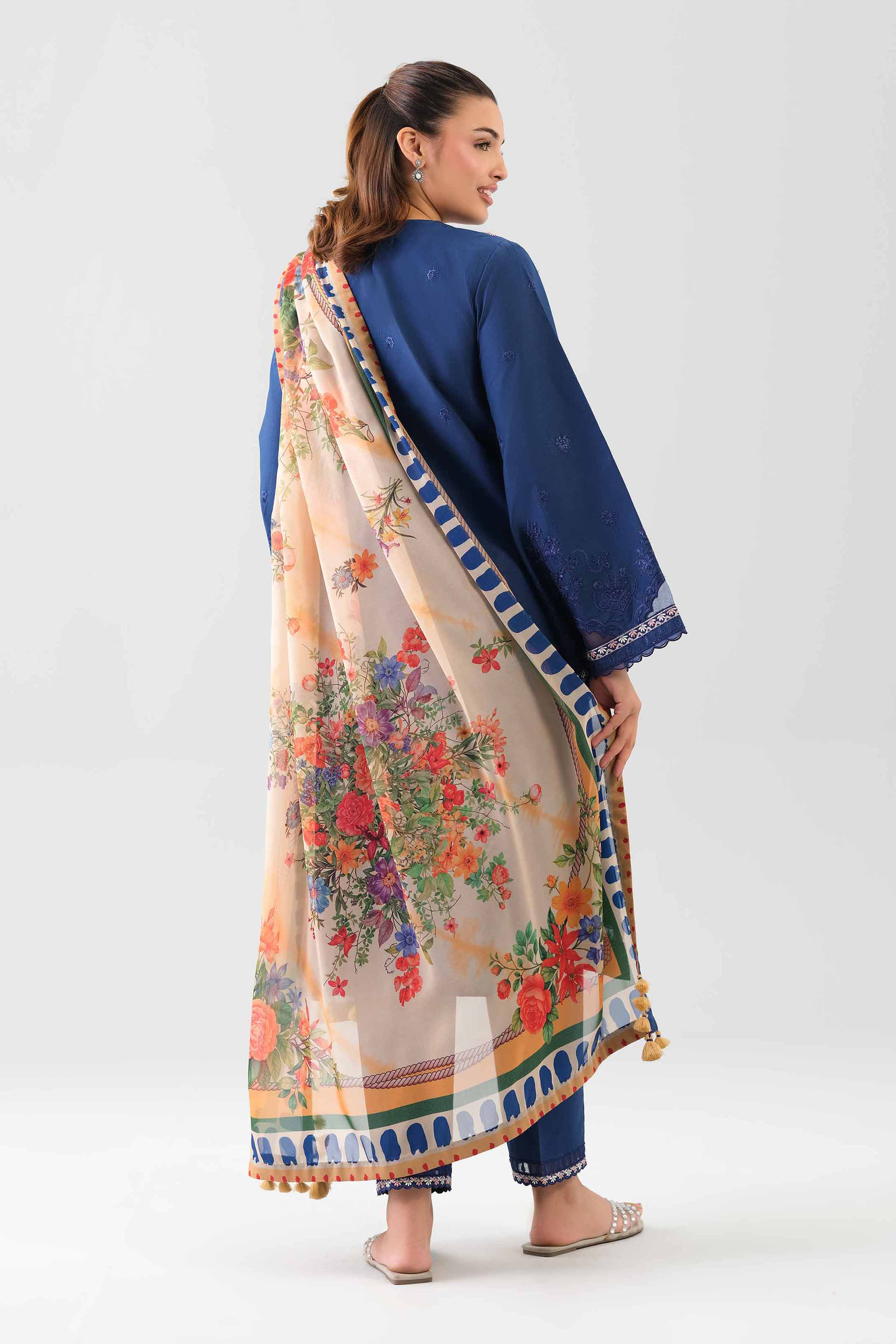3 Piece - Digital Printed Embroidered Suit - 42601080