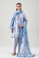 3 Piece Embroidered Cotton Net Suit