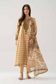 3 Piece Embroidered Raw Silk Suit