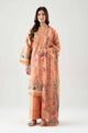 3 Piece Embroidered Cotton Satin Suit