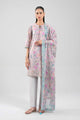 3 Piece Embroidered Raw Silk Suit