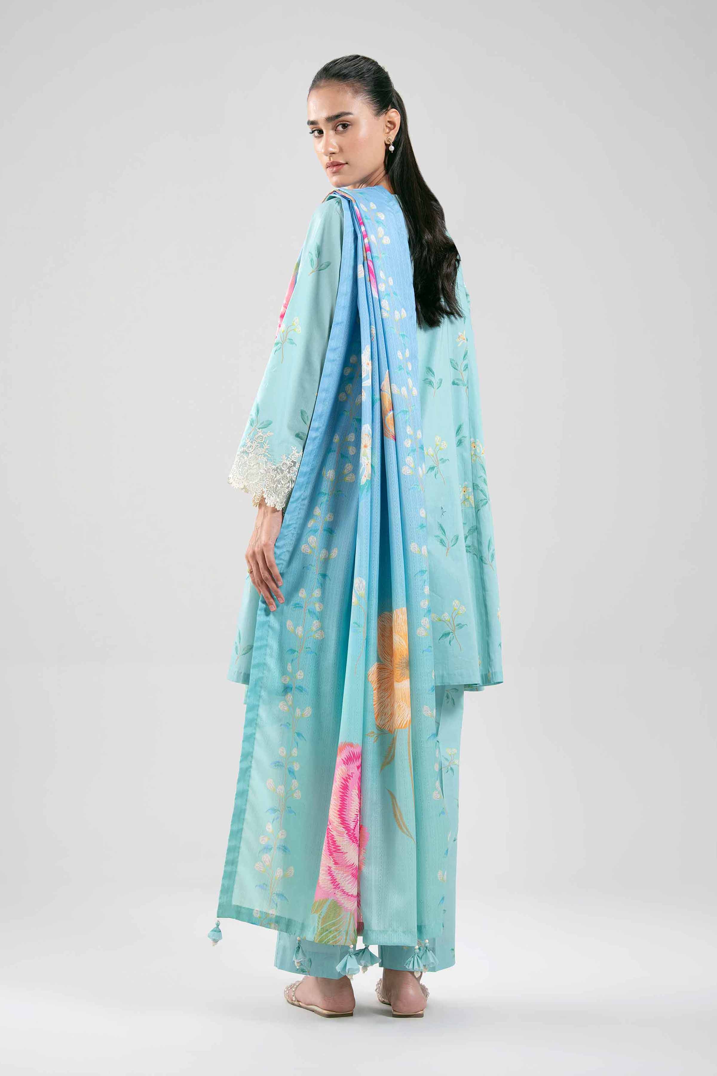 3 Piece - Digital Printed Embroidered Suit - 42601201