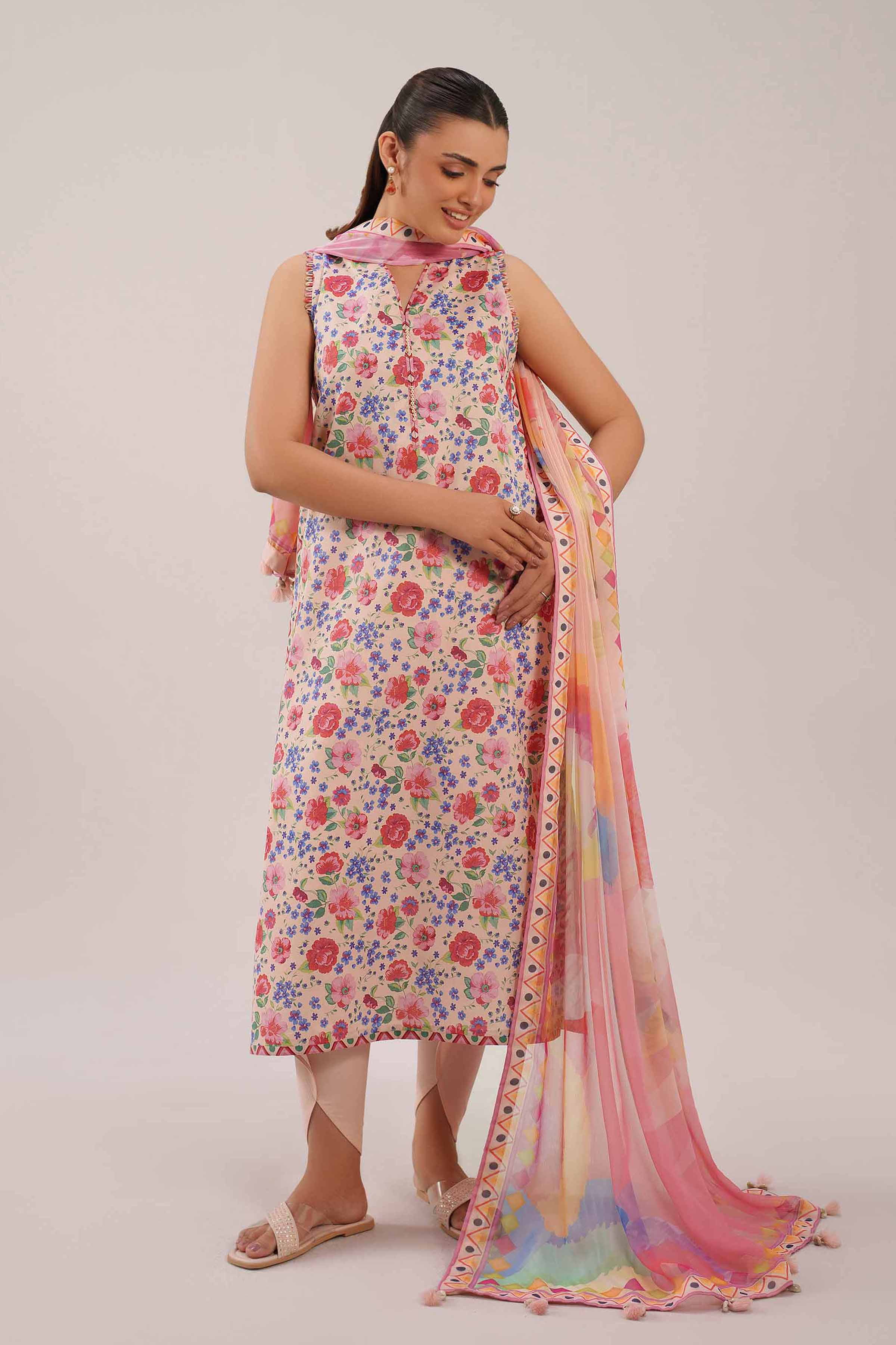 3 Piece - Digital Printed Suit - 42601249
