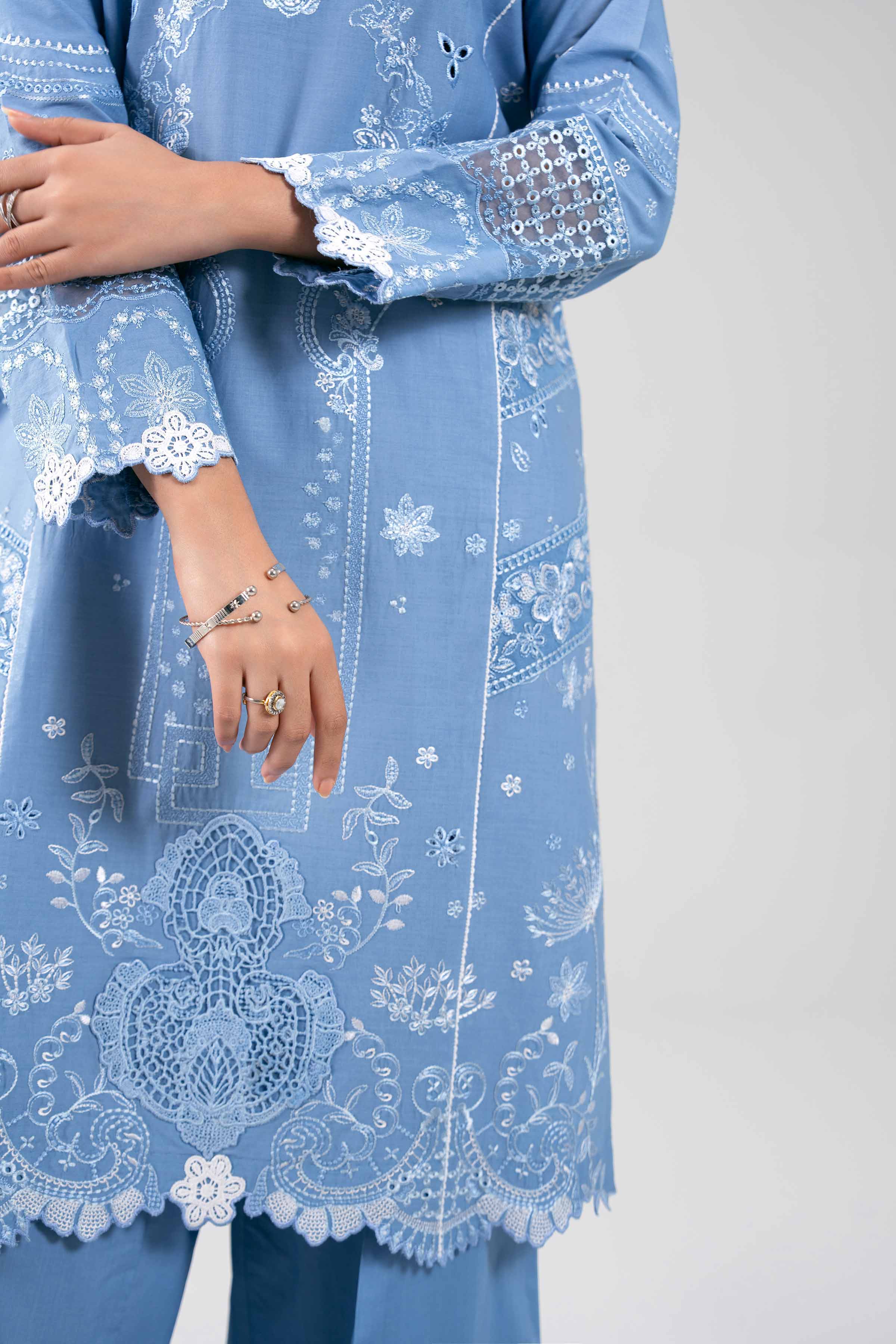3 Piece - Digital Printed Embroidered Suit - 42601290