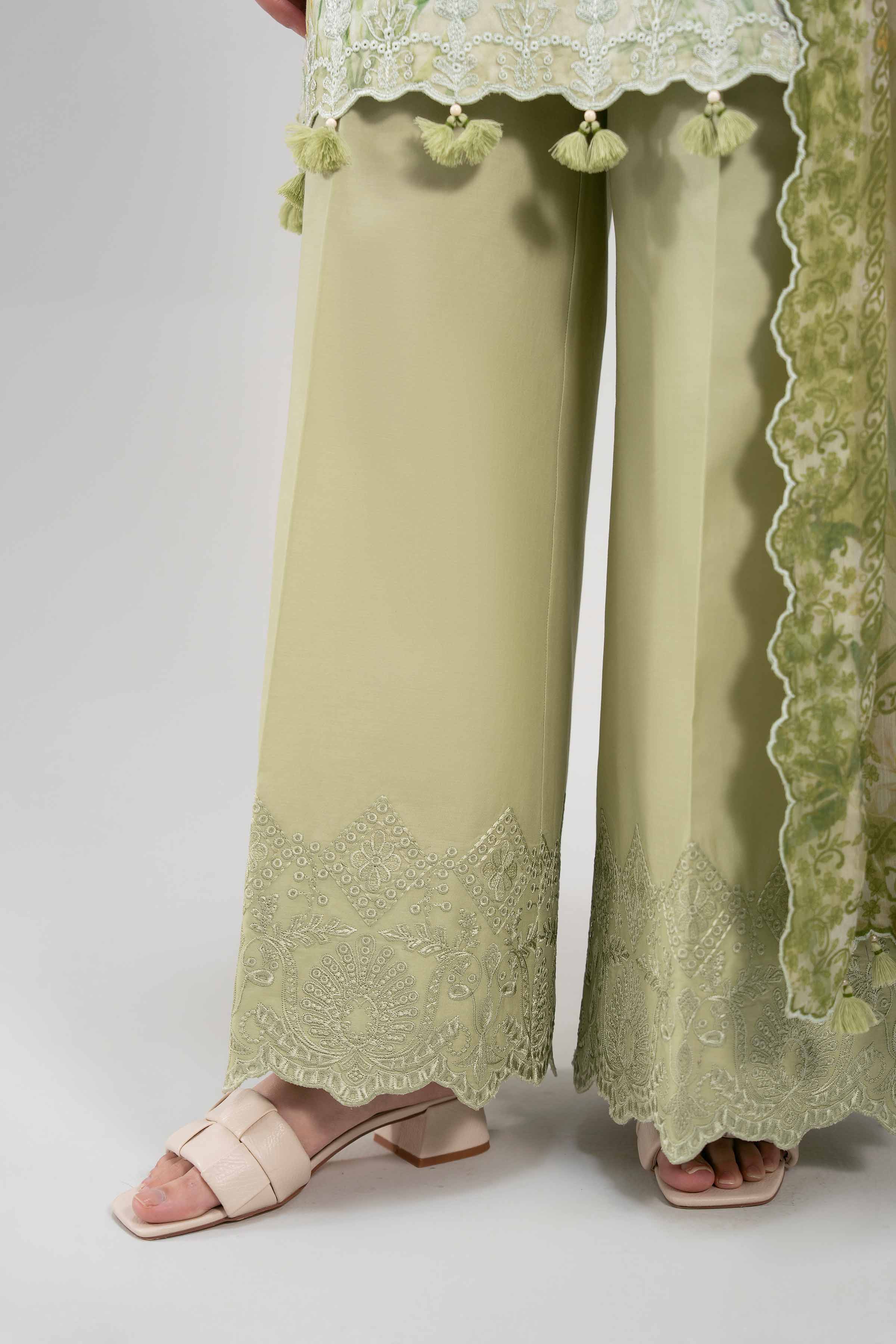 3 Piece - Digital Printed Embroidered Suit - 42601329