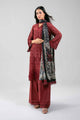 3 Piece Embroidered Chiffon Suit
