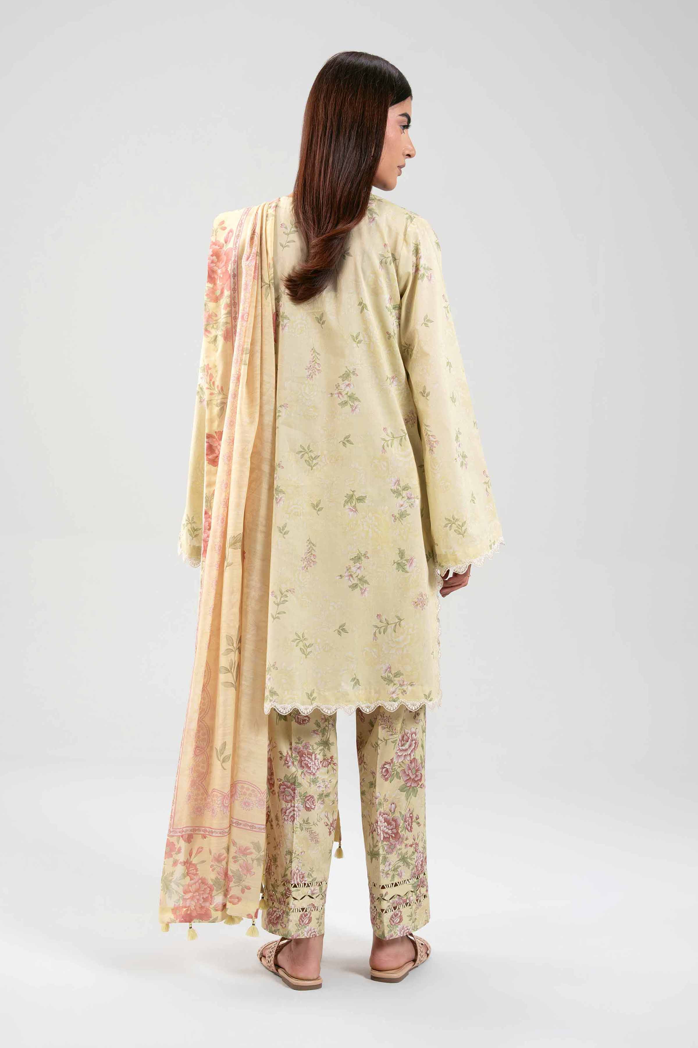 3 Piece - Digital Printed Embroidered Suit - 42601360