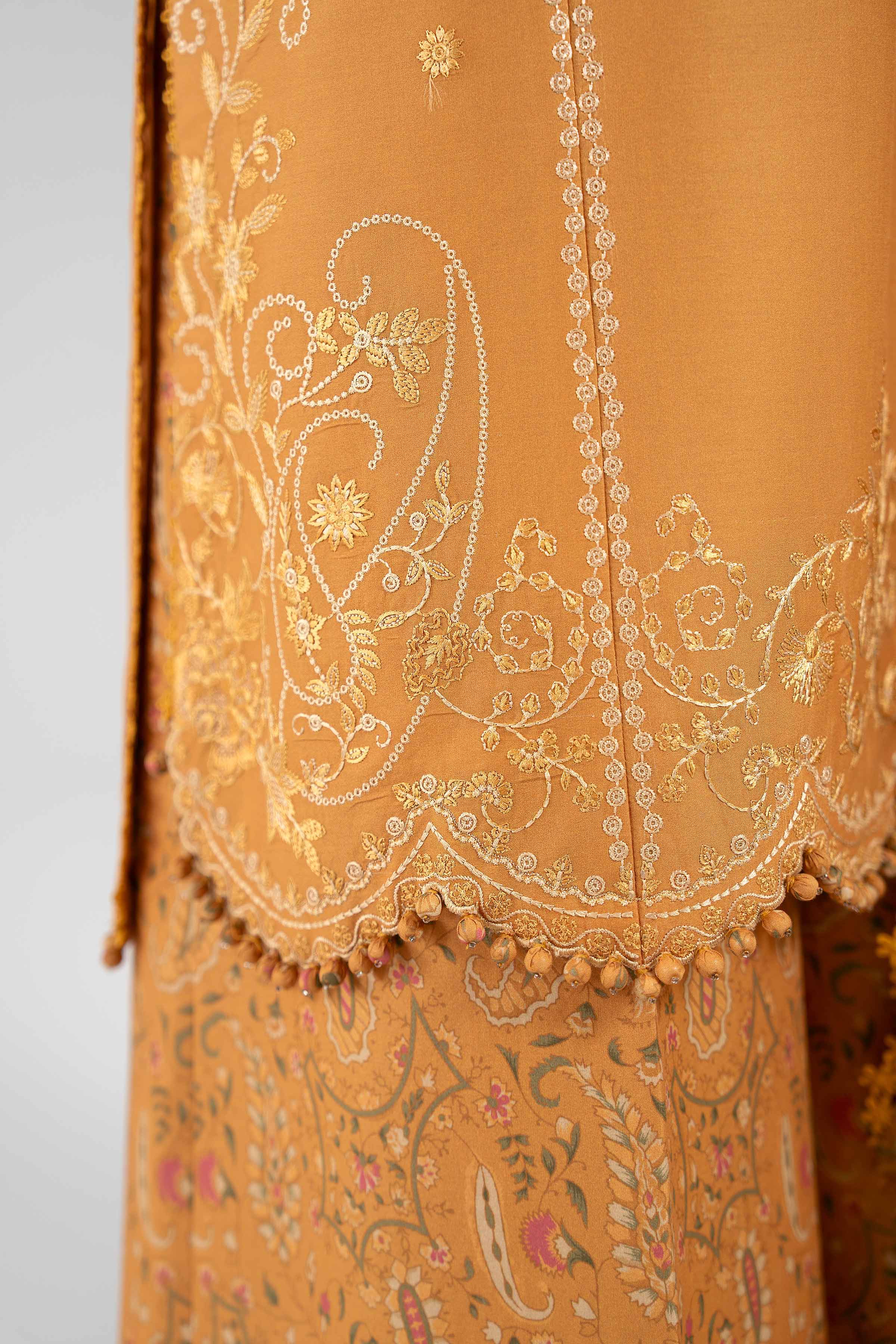 3 Piece - Digital Printed Embroidered Suit - 42601399