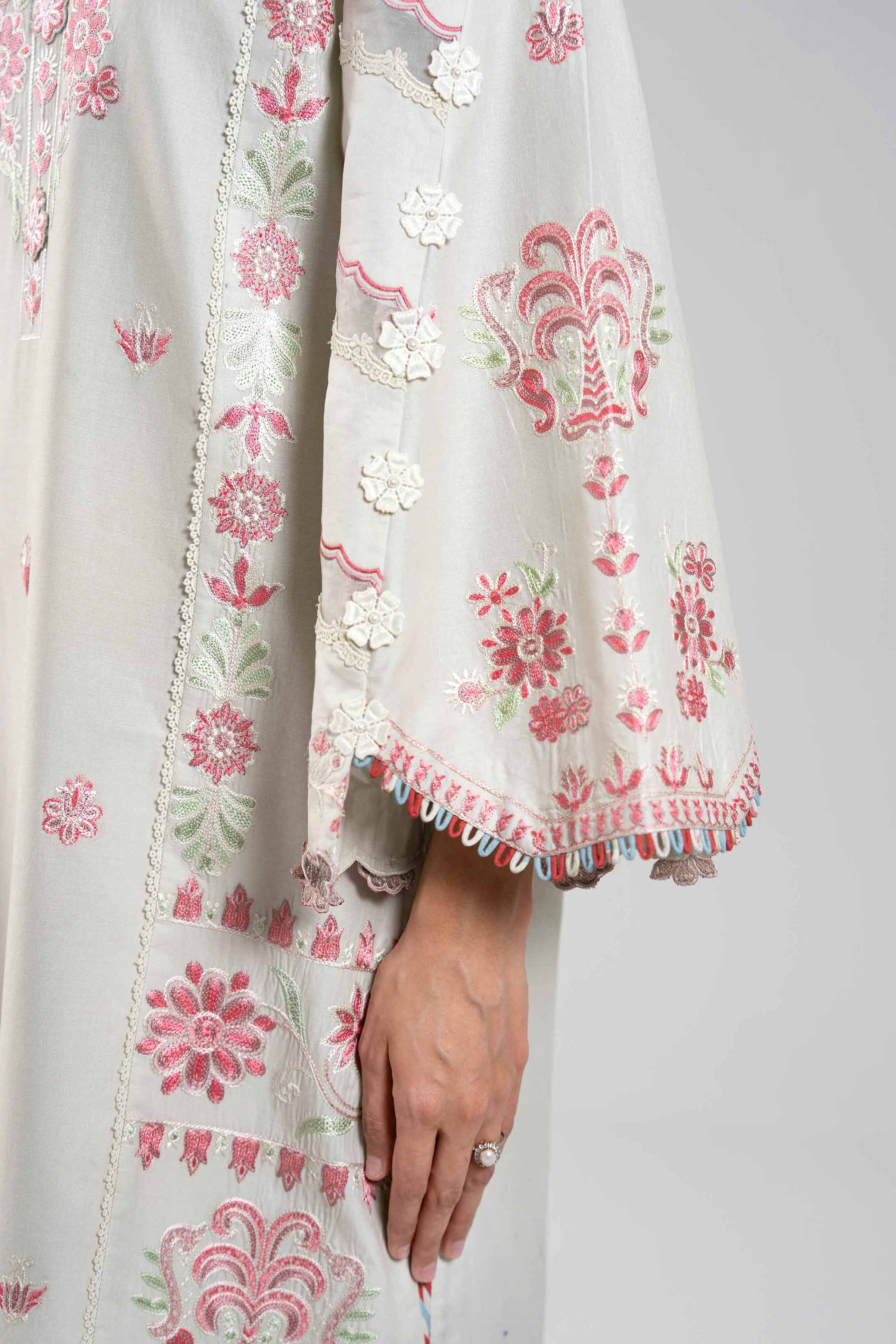 3 Piece - Digital Printed Embroidered Suit - 42601400