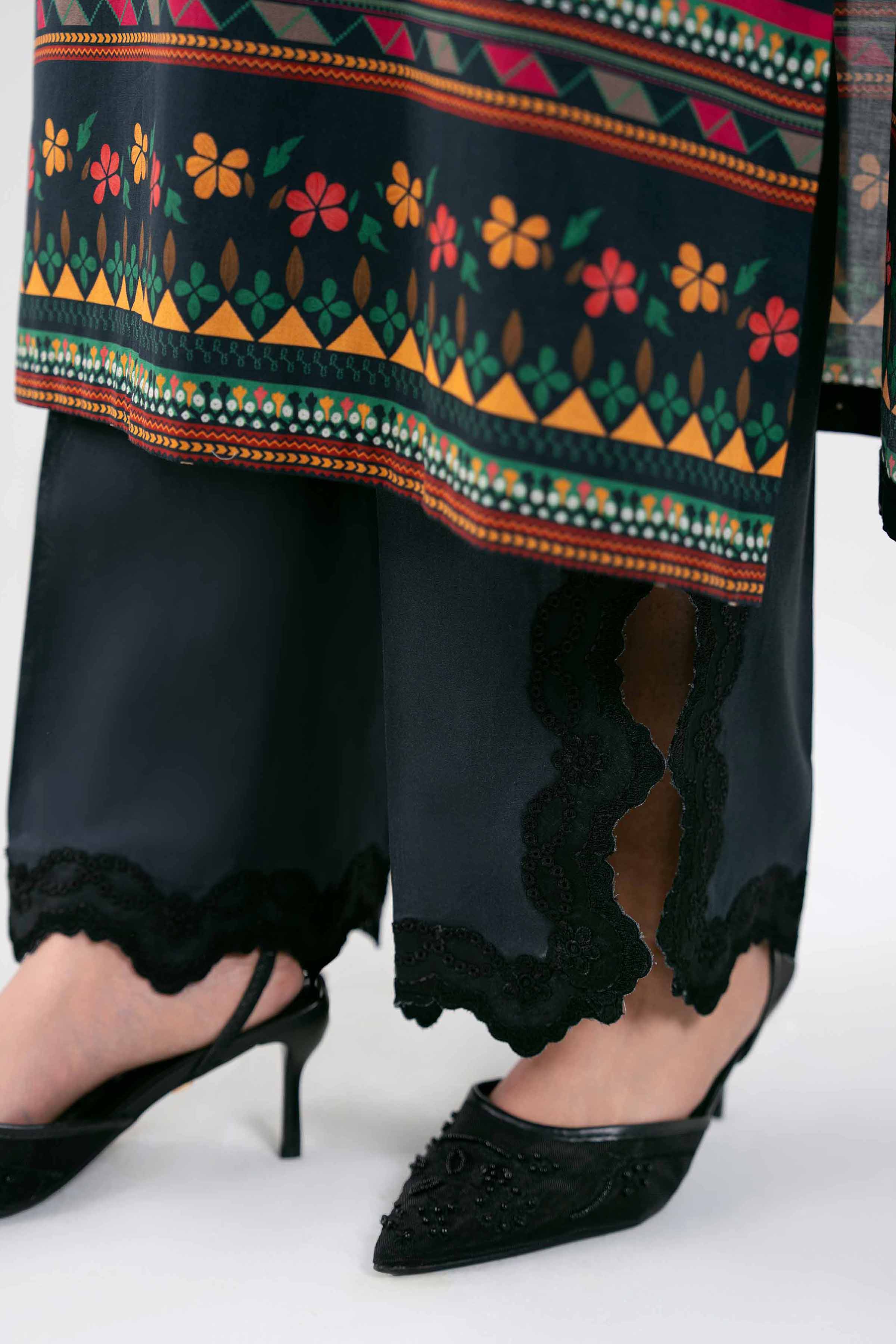 3 Piece - Digital Printed Embroidered Suit - 42601458