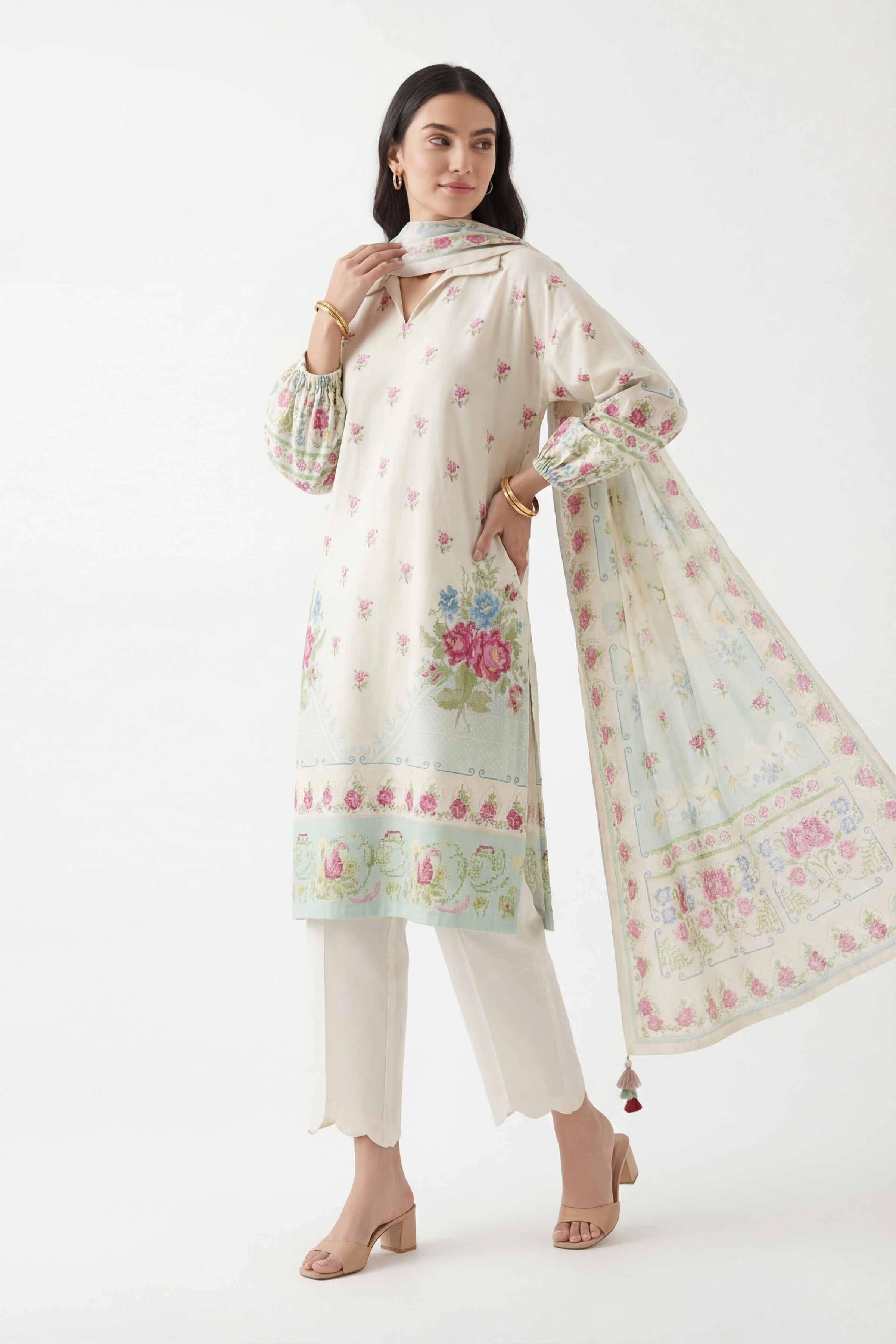 3 Piece - Digital Printed Suit - 42601467
