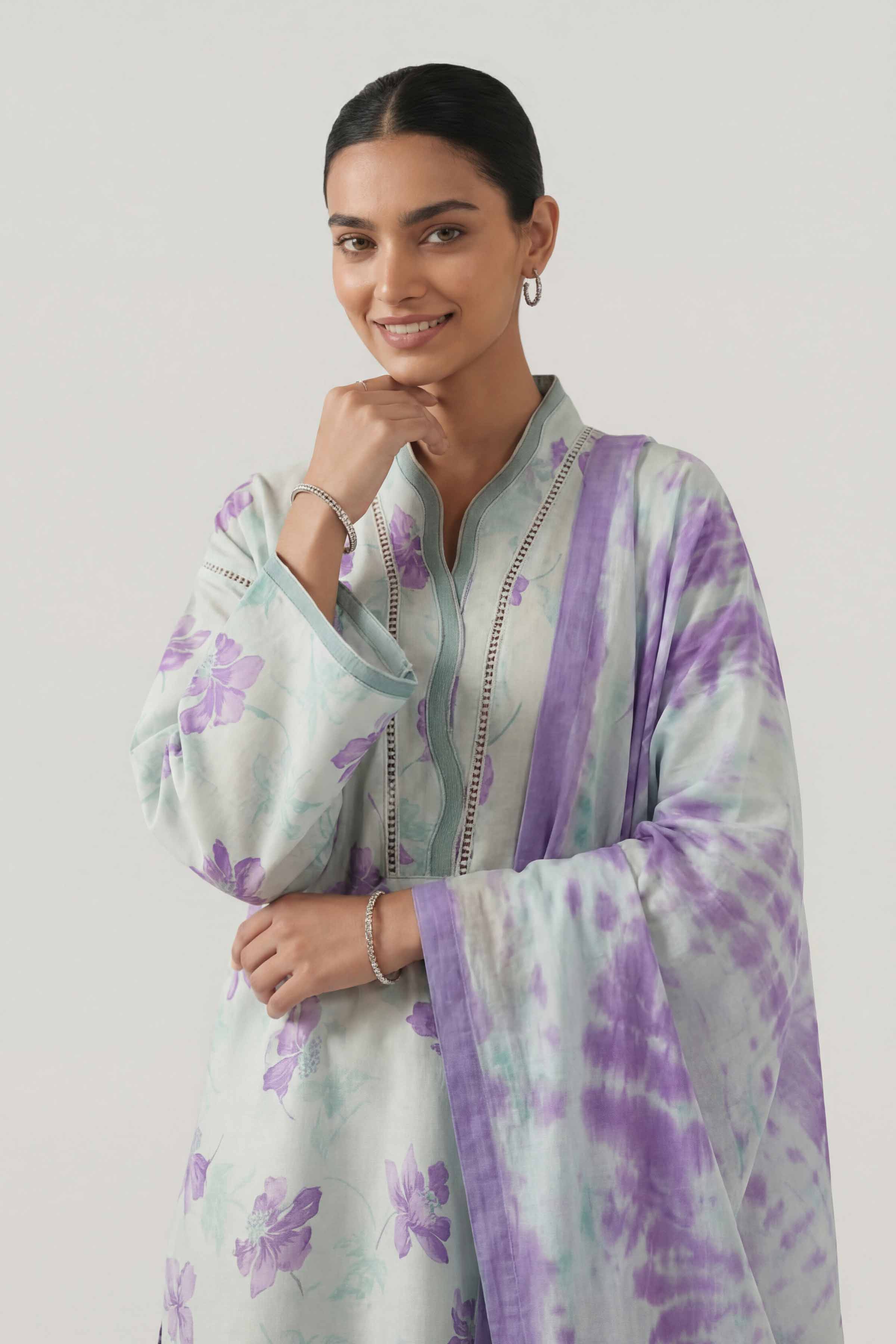 3 Piece - Digital Printed Suit - 42601475