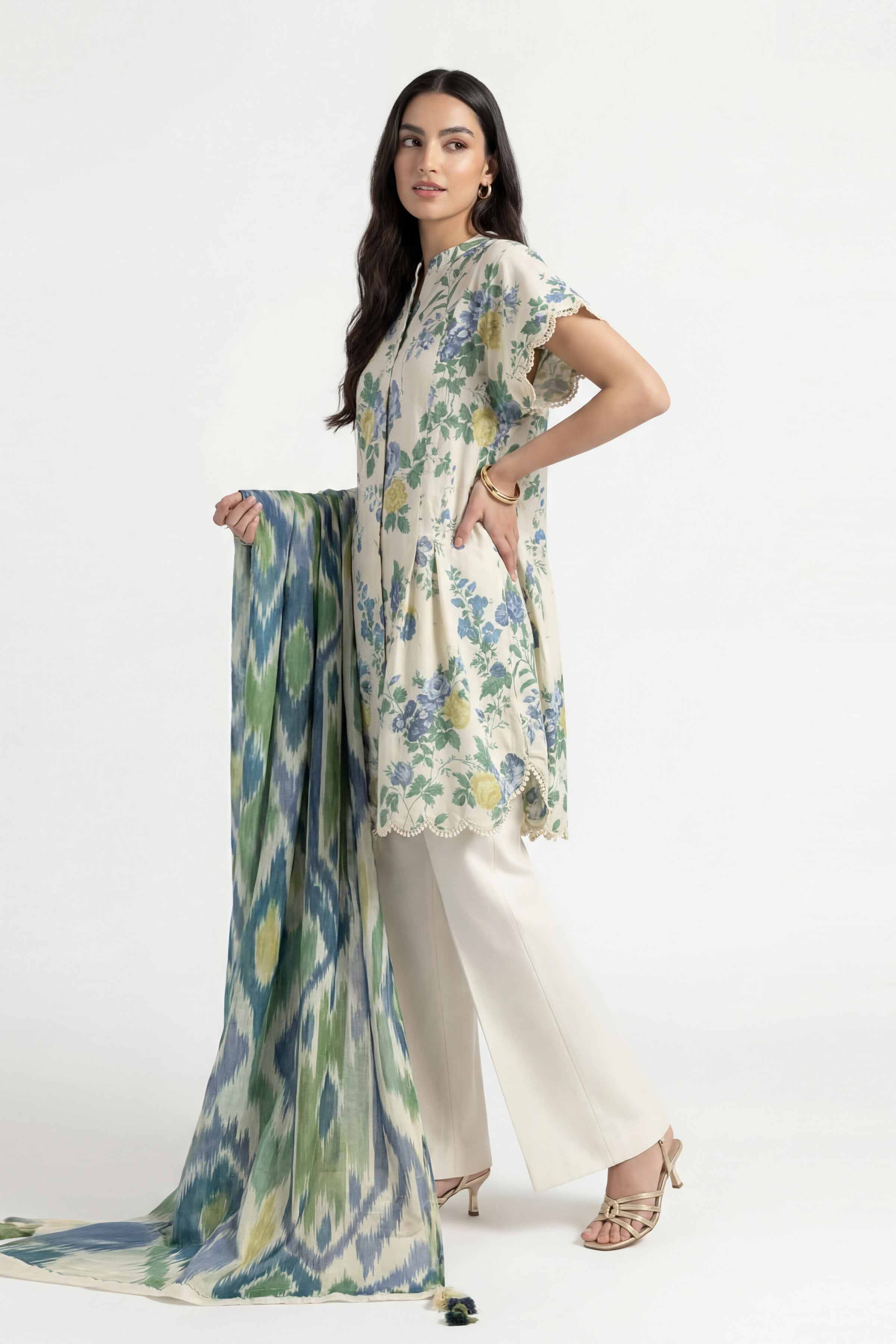 3 Piece - Digital Printed Suit - 42601478