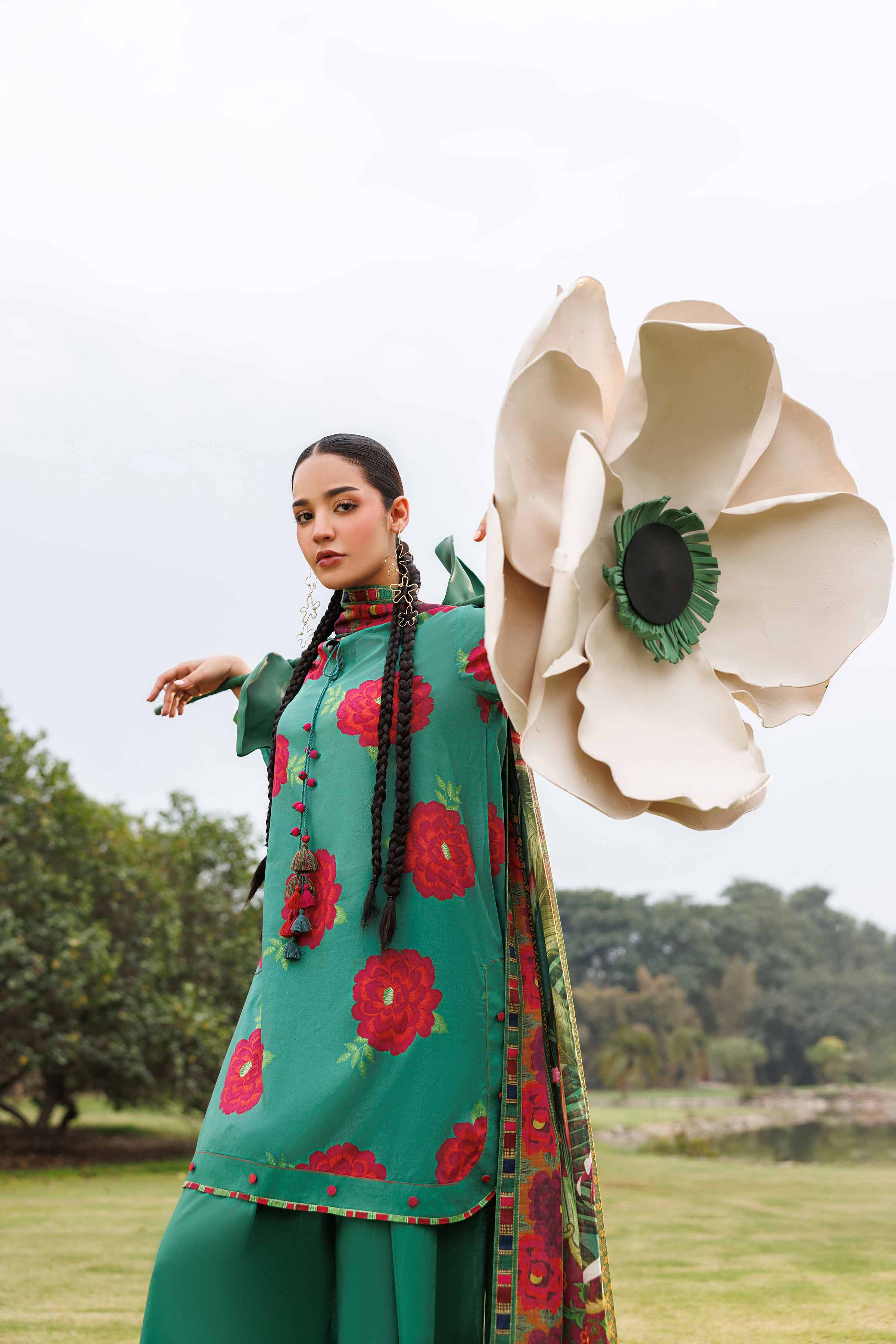 3 Piece - Digital Printed Suit - 42601484