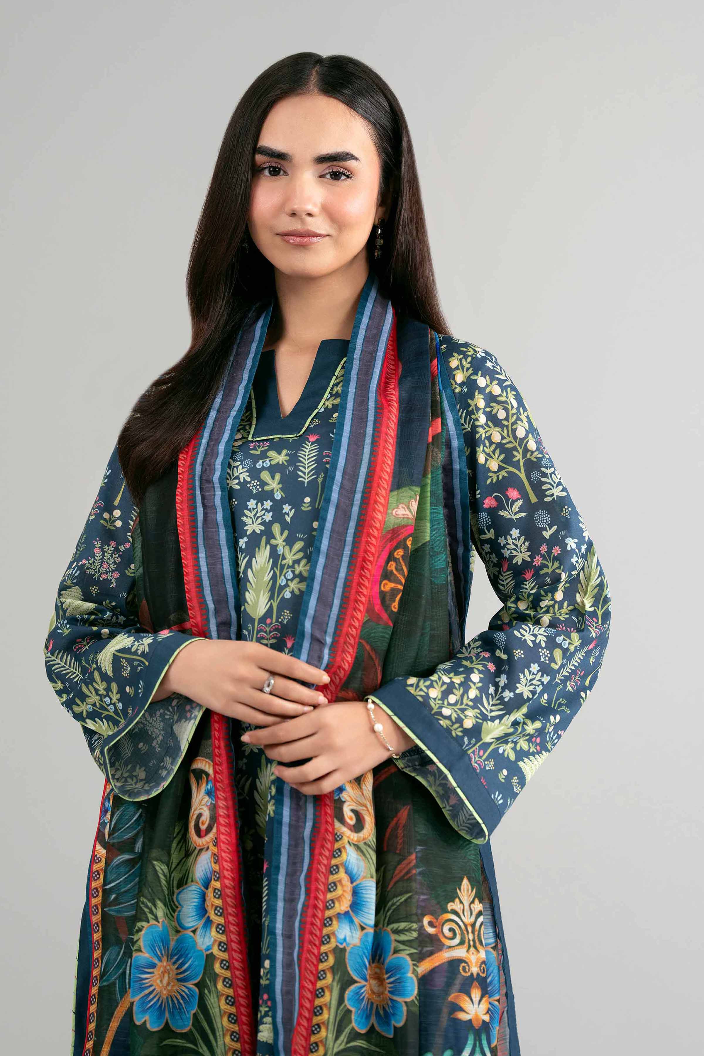 3 Piece - Digital Printed Suit - 42601495