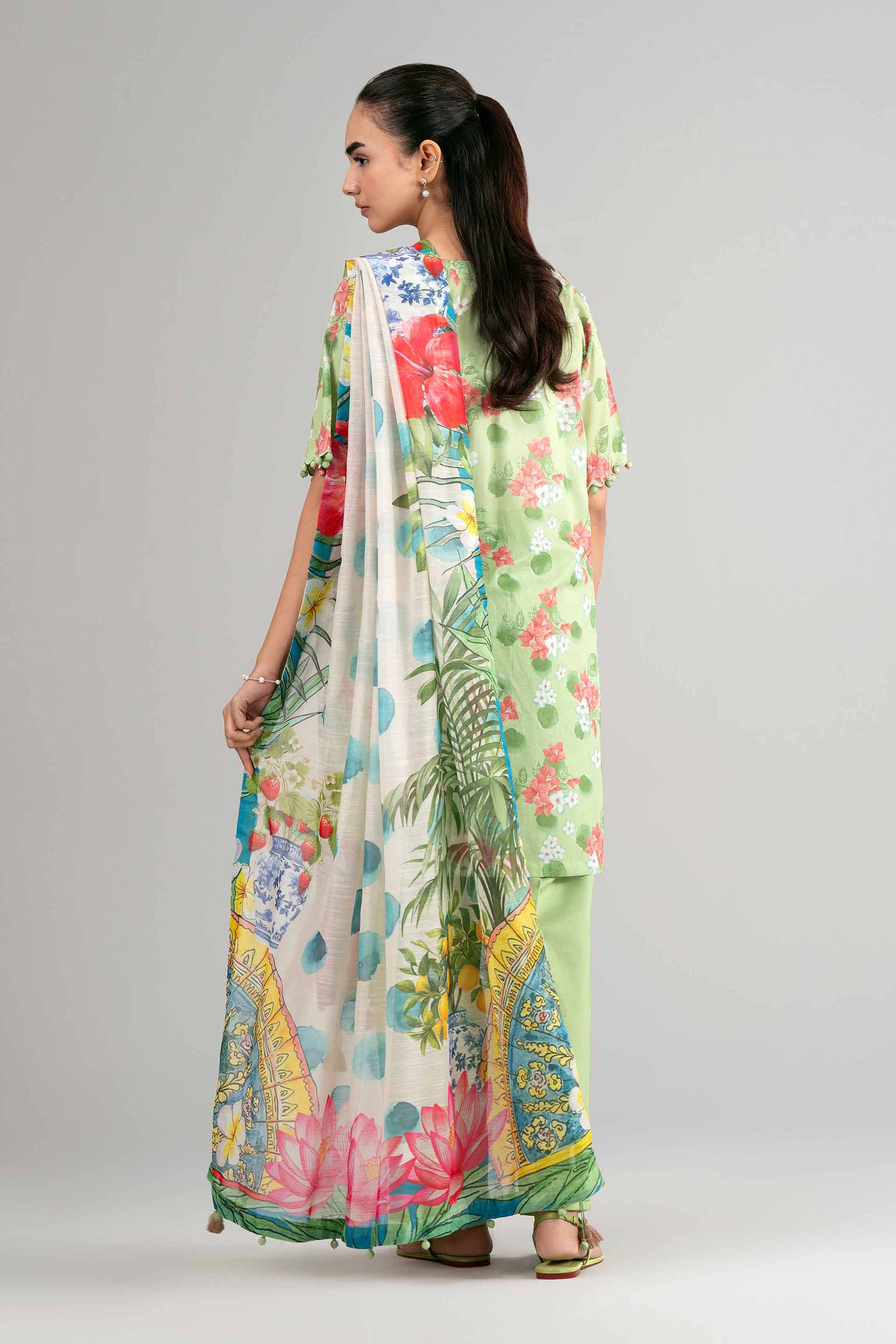 3 Piece - Digital Printed Suit - 42601497