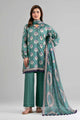 3 Piece Embroidered Linen Suit