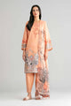 3 Piece Embroidered Raw Silk Suit