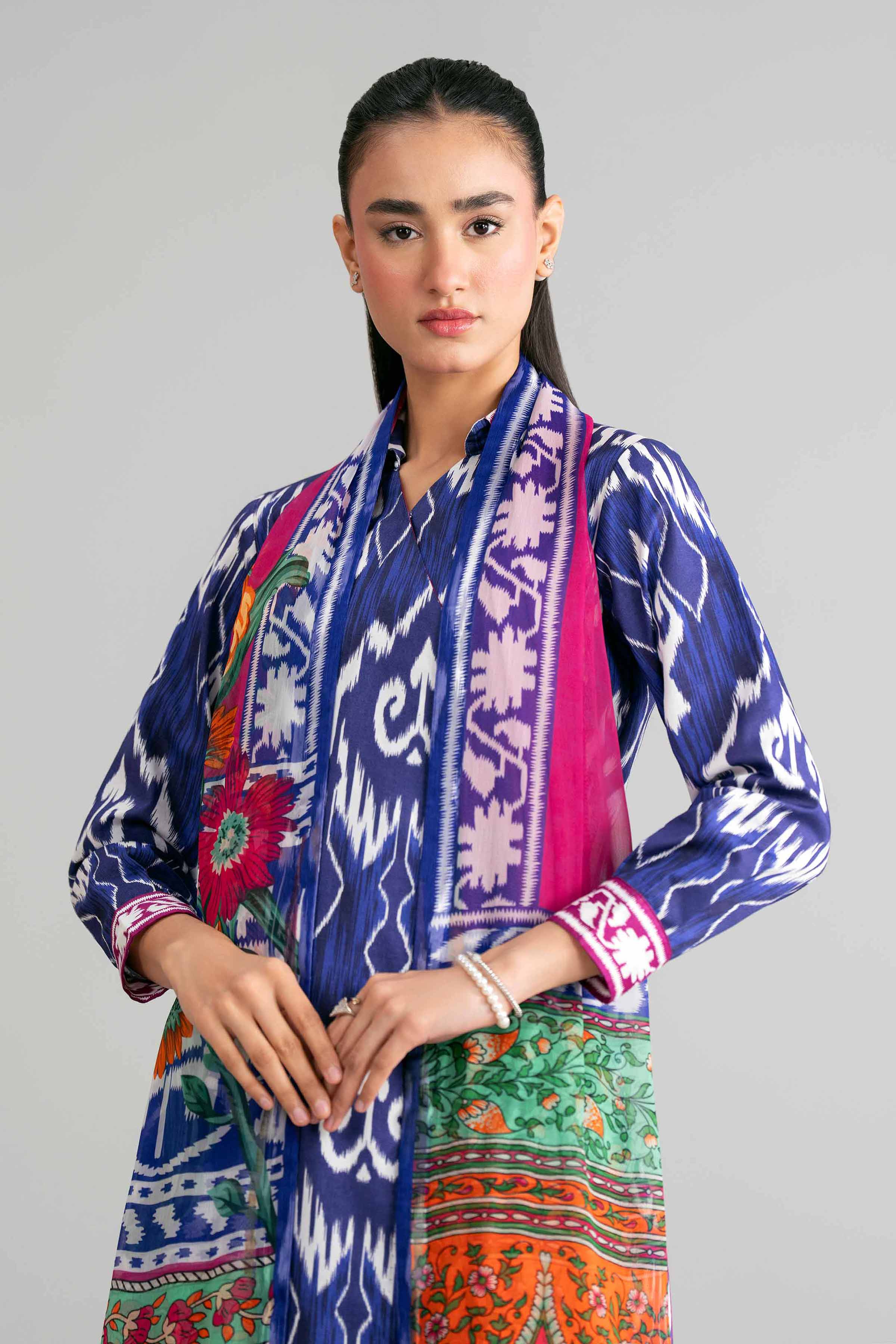 3 Piece - Digital Printed Suit - 42601582