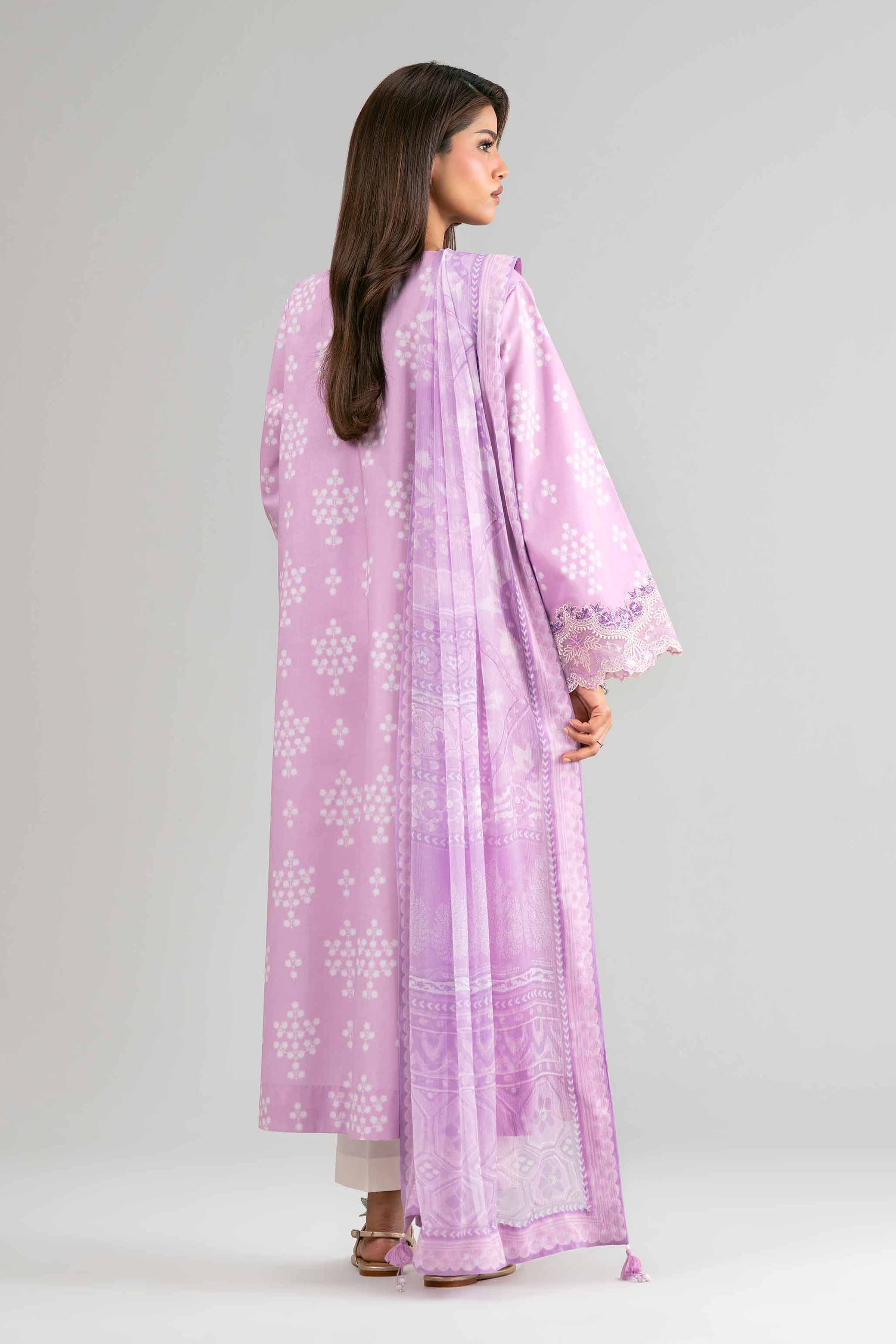 2 Piece - Digital Printed Embroidered Suit - 42601589