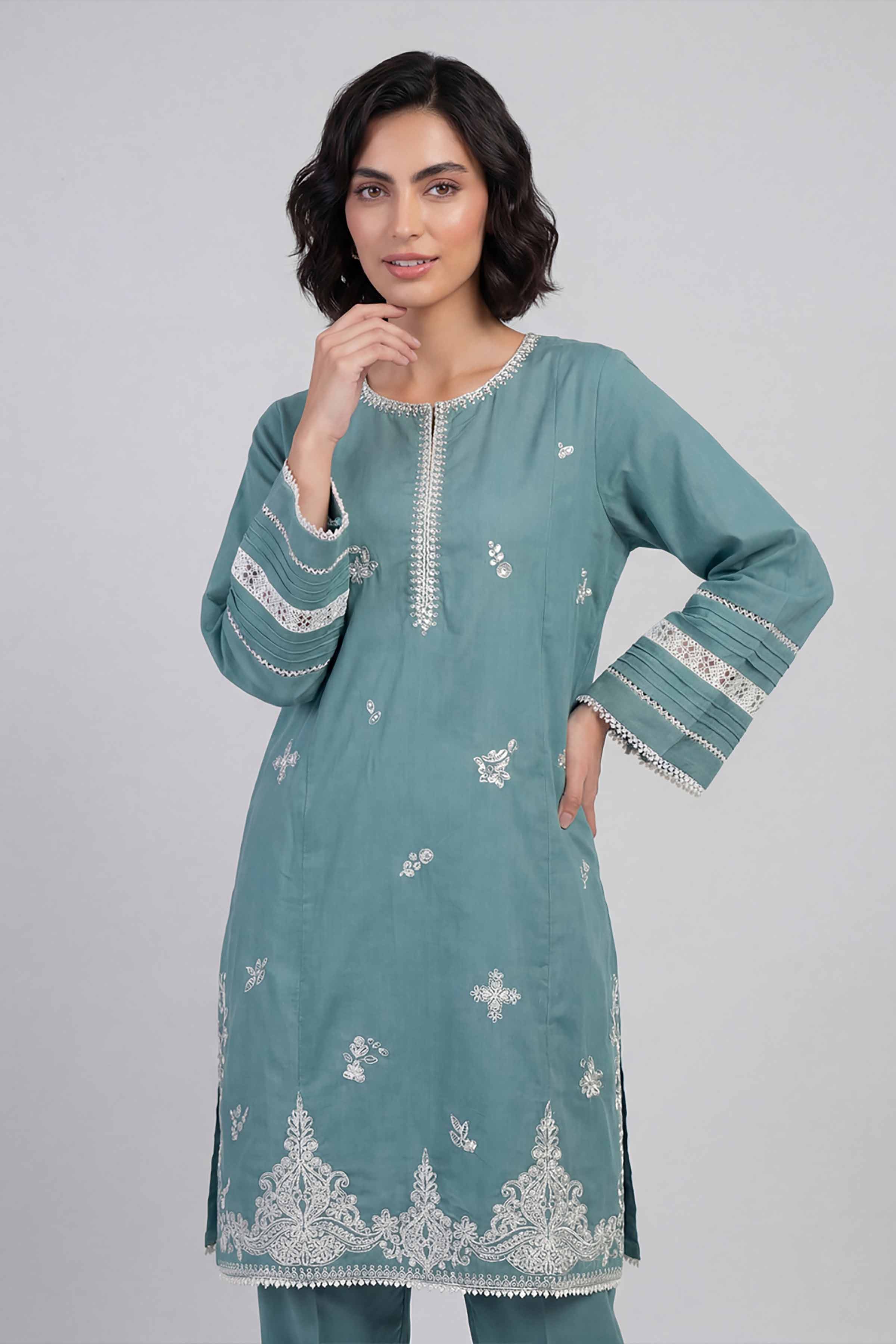 2 Piece - Embroidered Suit - 42601638