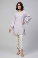 3 Piece Embroidered Linen Suit