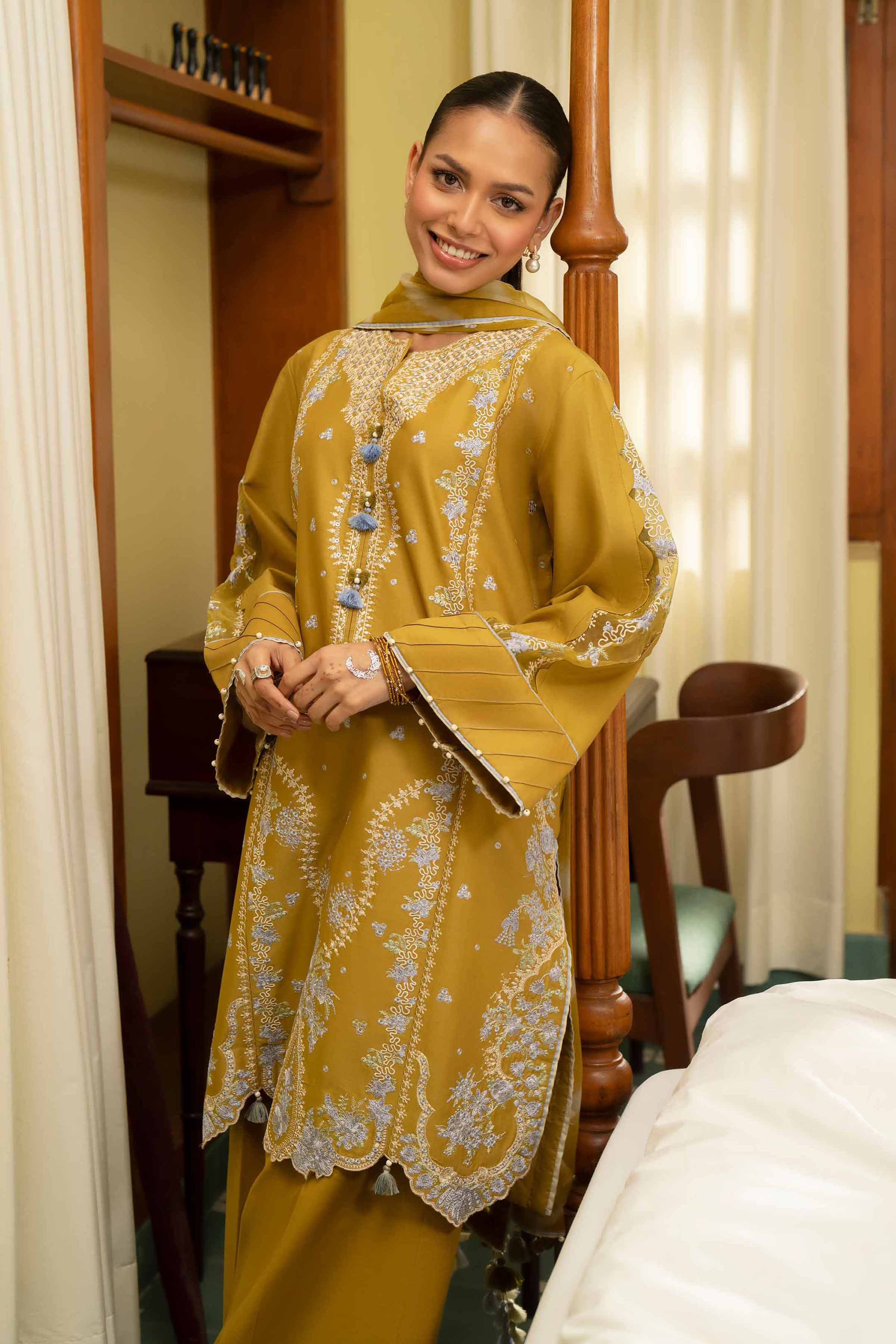 3 Piece - Digital Printed Embroidered Suit - 42601696