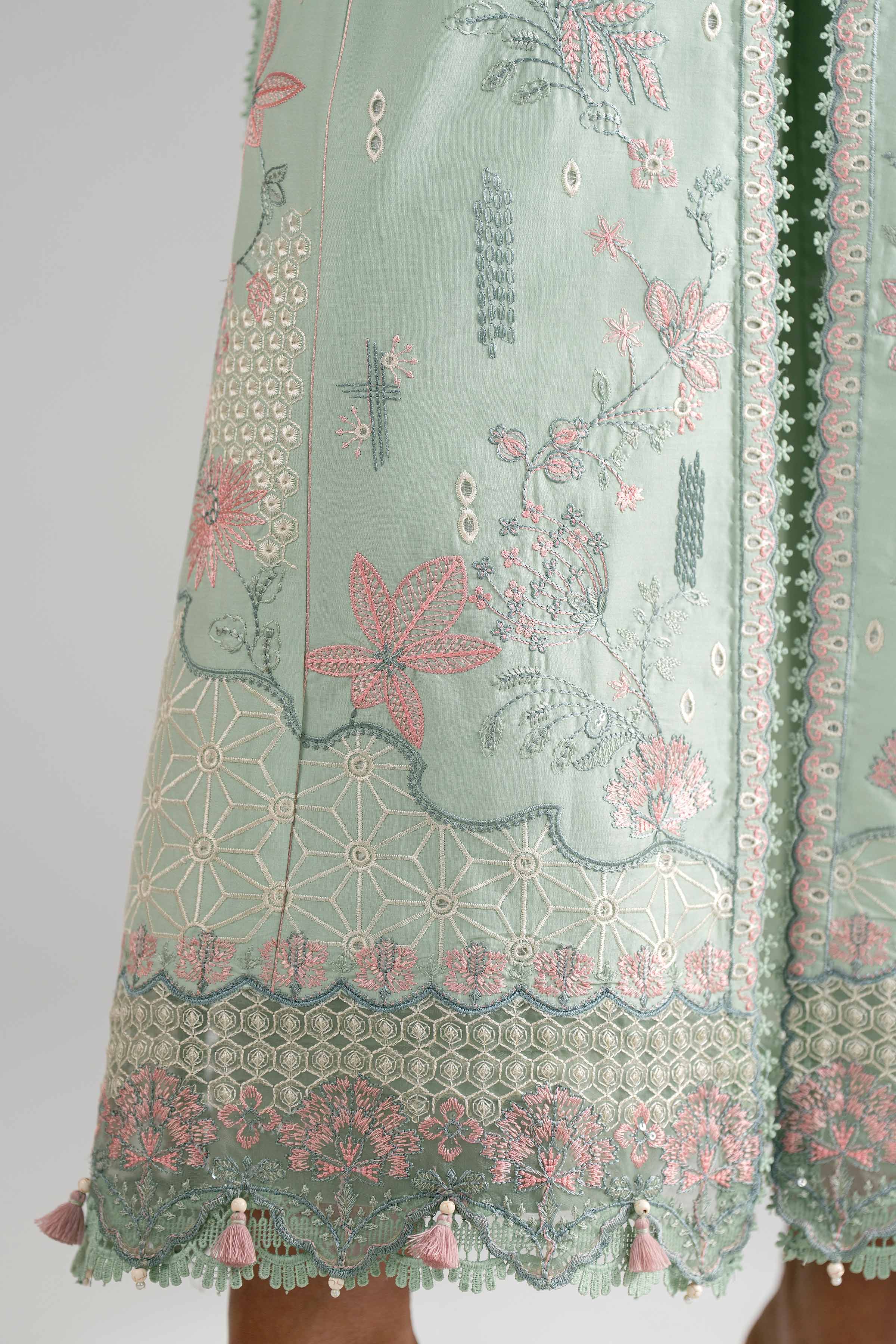 3 Piece - Digital Printed Embroidered Suit - 42601699