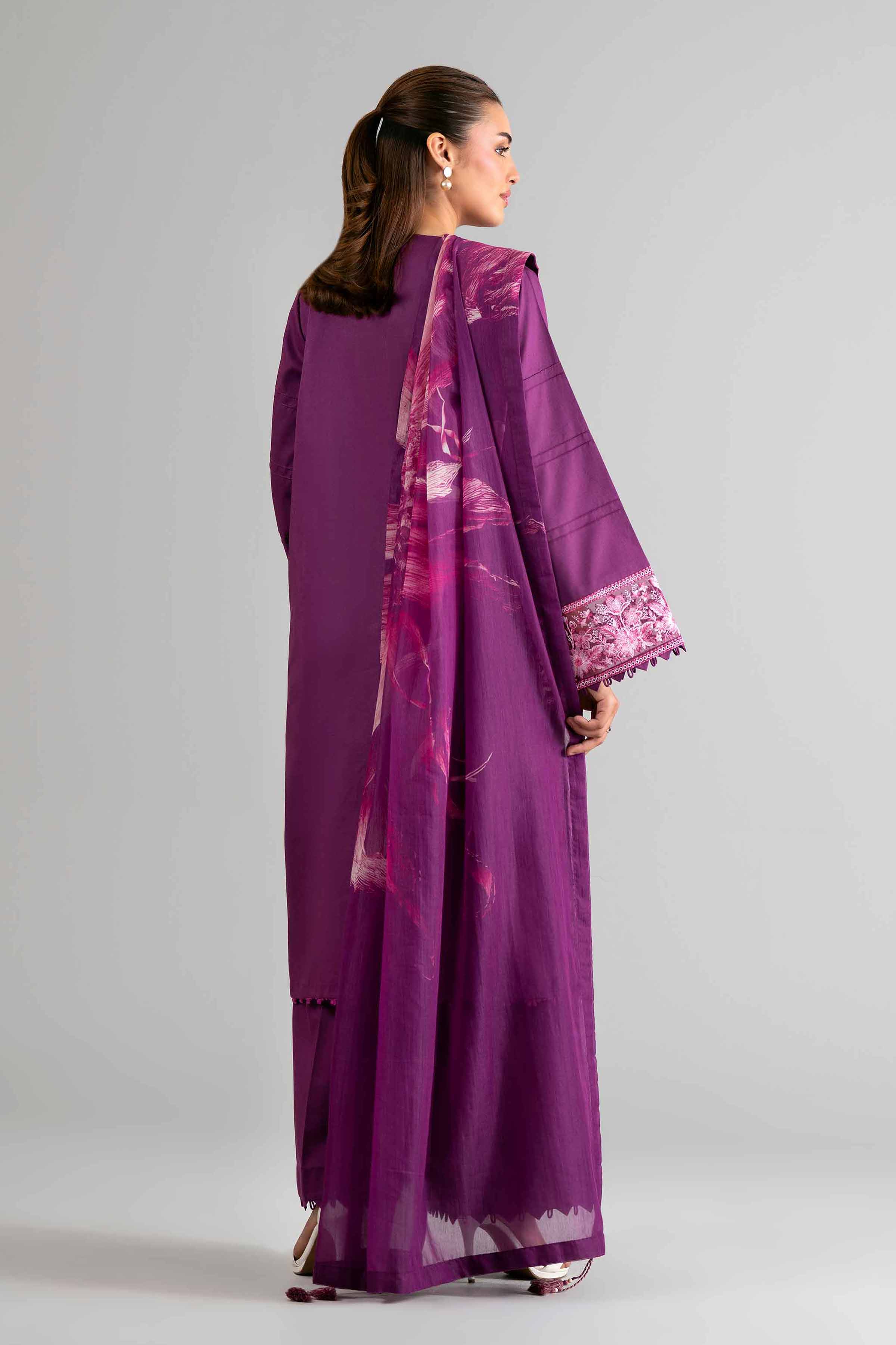 3 Piece - Digital Printed Embroidered Suit - 42601707