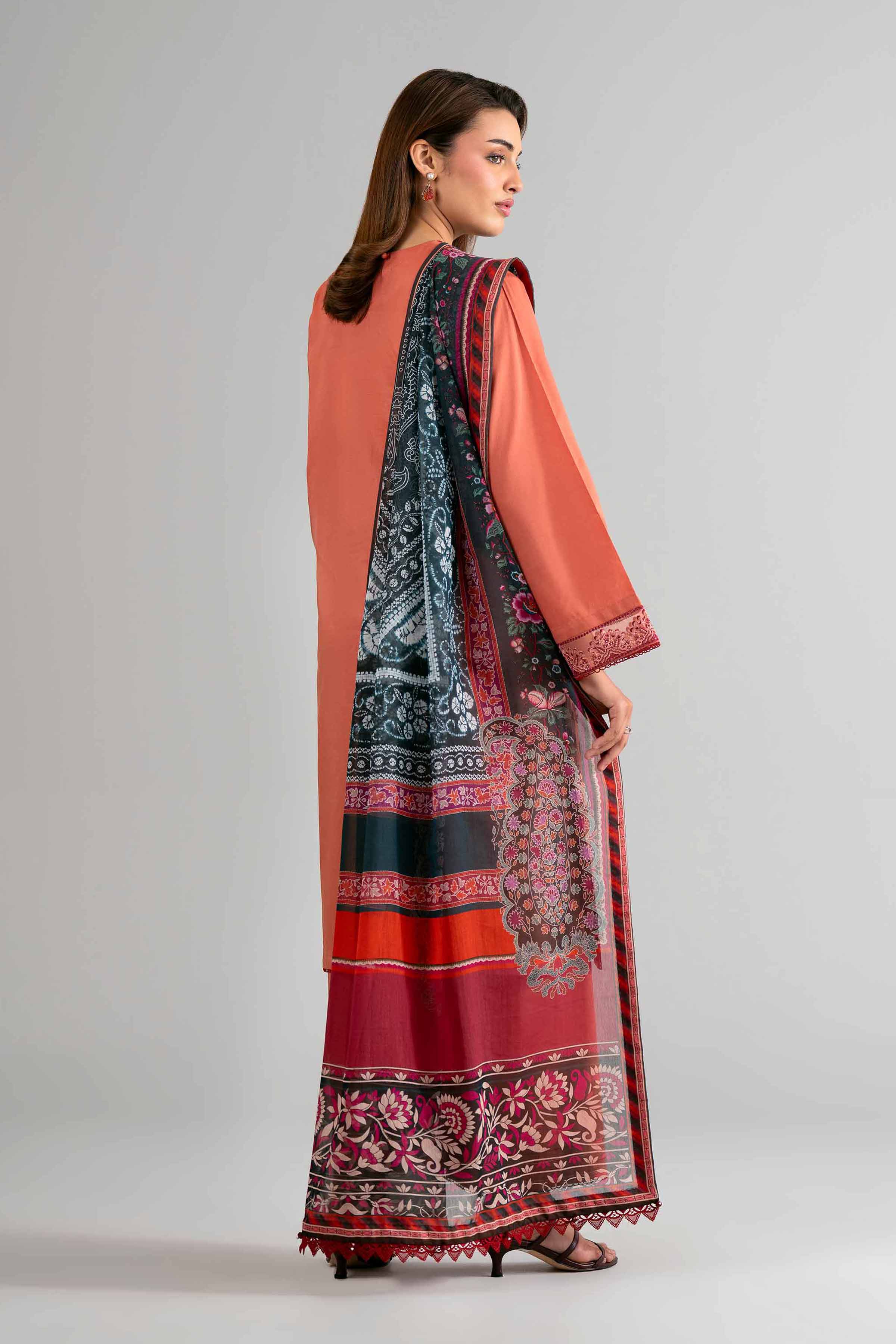 3 Piece - Digital Printed Embroidered Suit - 42601711