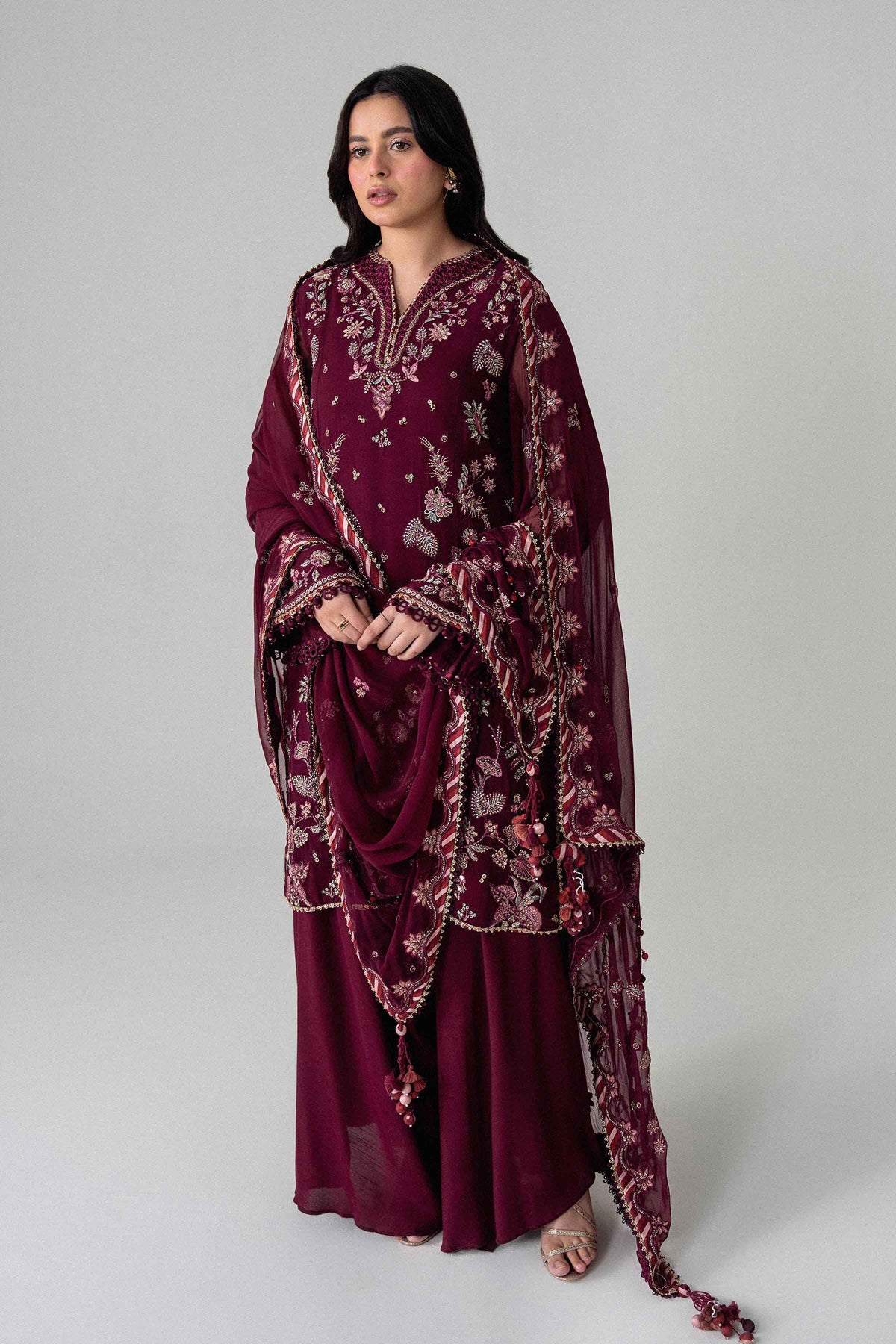 3 Piece - Embroidered Suit - 42601715