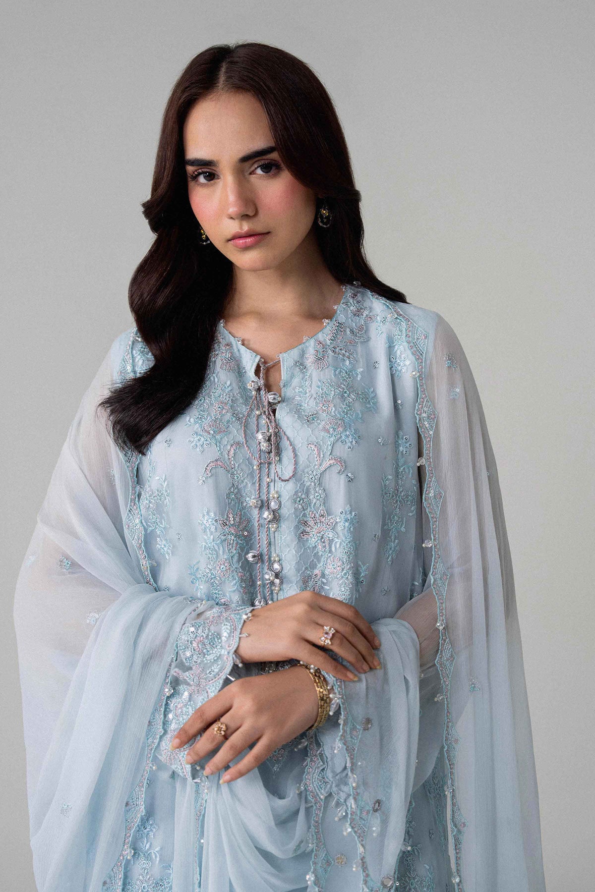 3 Piece - Embroidered Suit - 42601718