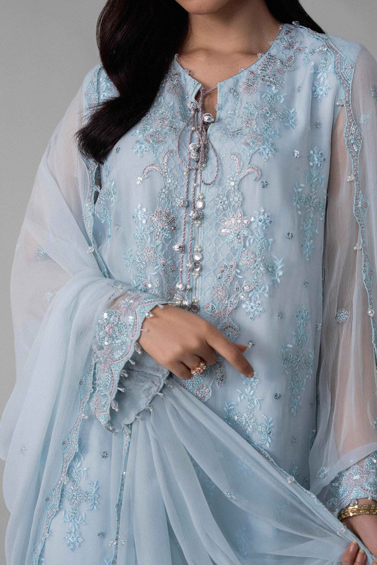 3 Piece - Embroidered Suit - 42601718