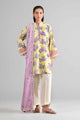 3 Piece - Printed Embroidered Suit - 42601720