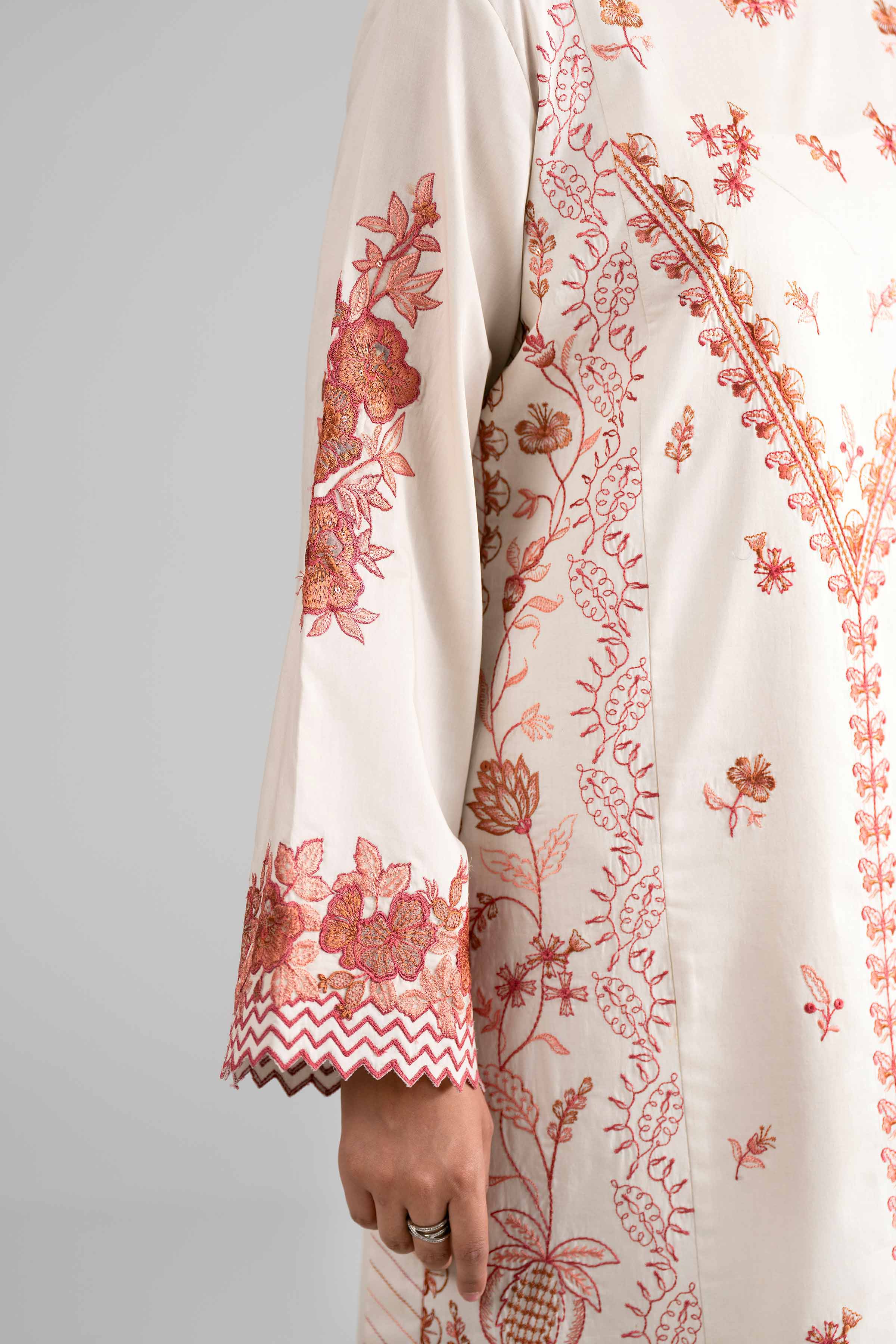 3 Piece - Digital Printed Embroidered Suit - 42601730