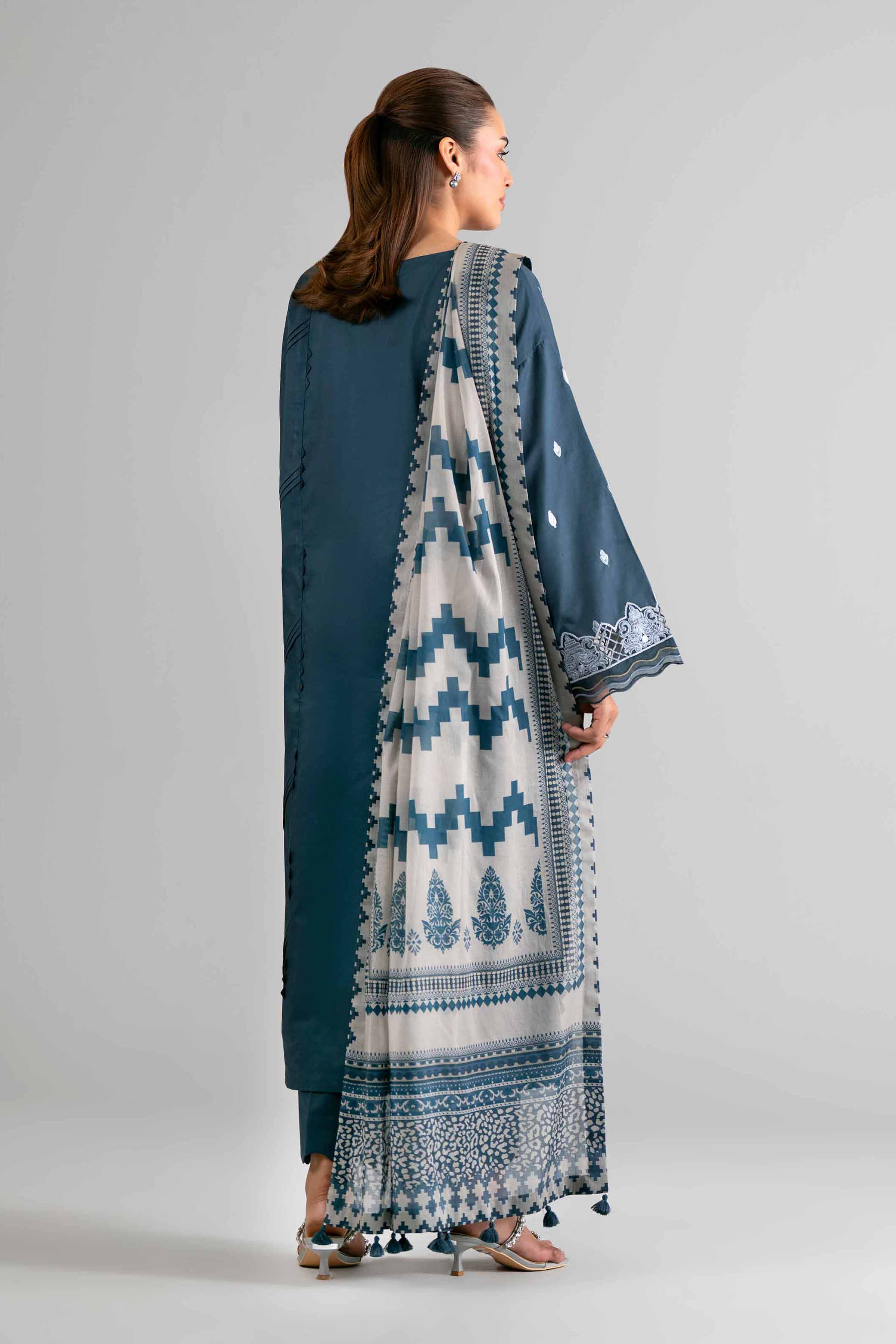 3 Piece - Digital Printed Embroidered Suit - 42601731